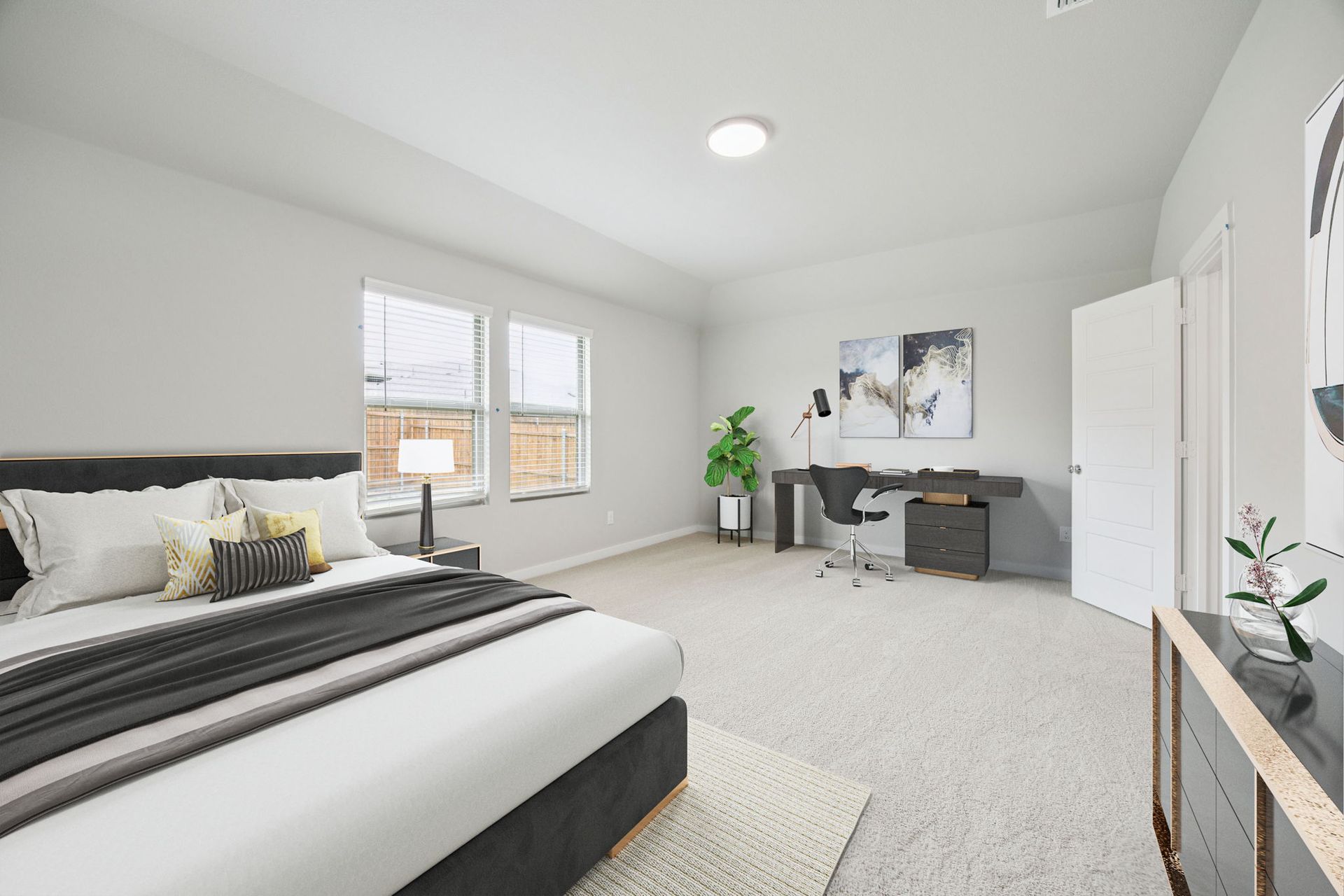 Primary Suite in the Hayden home plan by Trophy Signature Homes – REPRESENTATIVE PHOTO