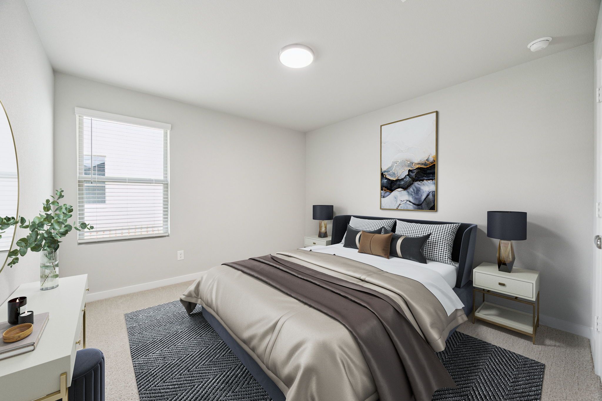 Bedroom in the Hayden home plan by Trophy Signature Homes – REPRESENTATIVE PHOTO