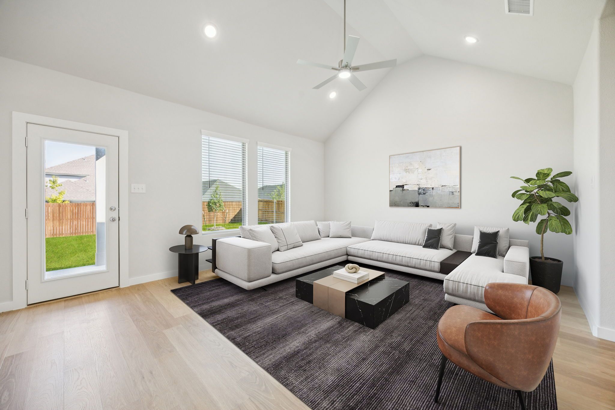 Living Room in the Masters home plan by Trophy Signature Homes – REPRESENTATIVE PHOTO
