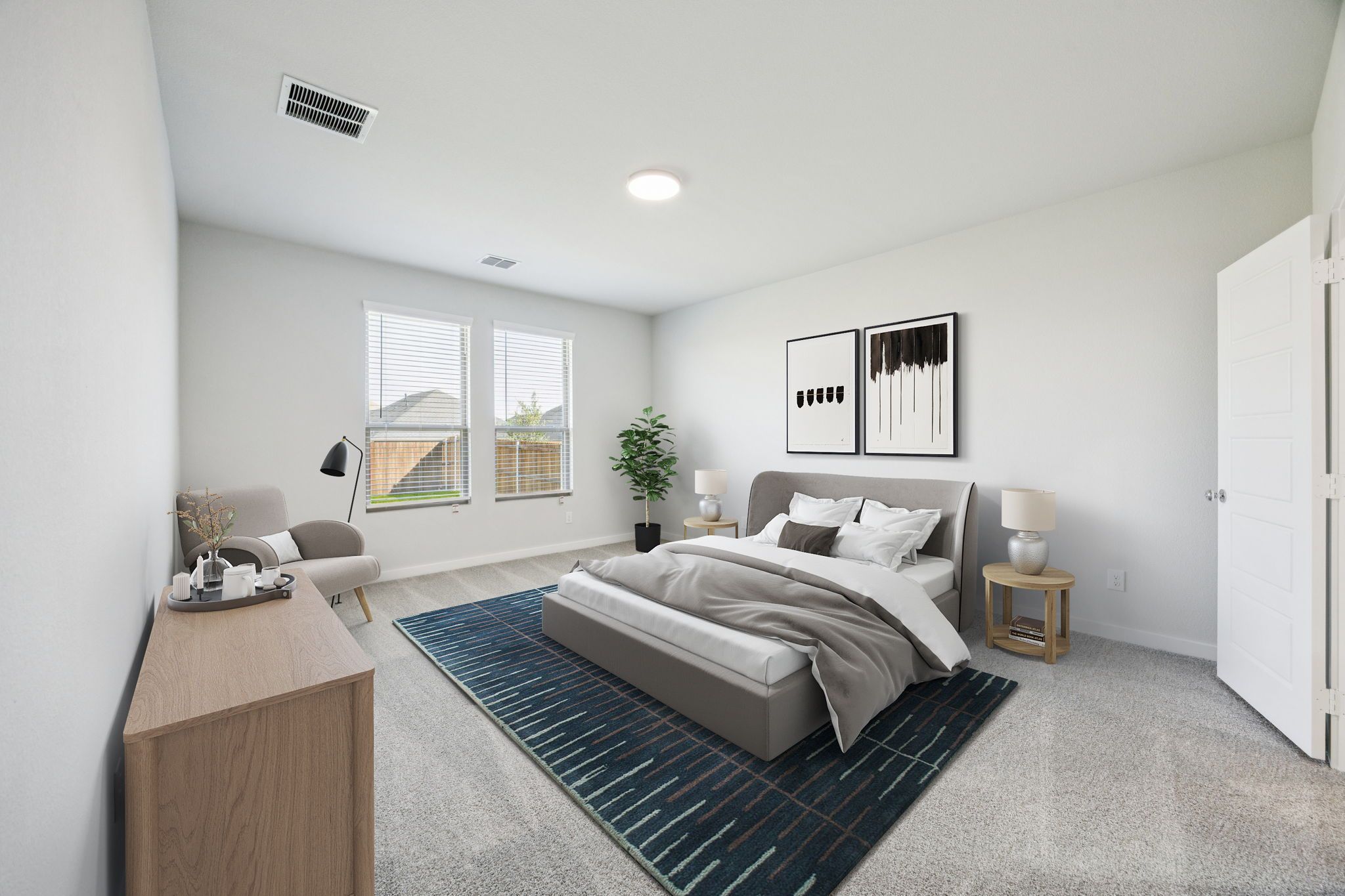 Primary Suite in the Masters home plan by Trophy Signature Homes – REPRESENTATIVE PHOTO