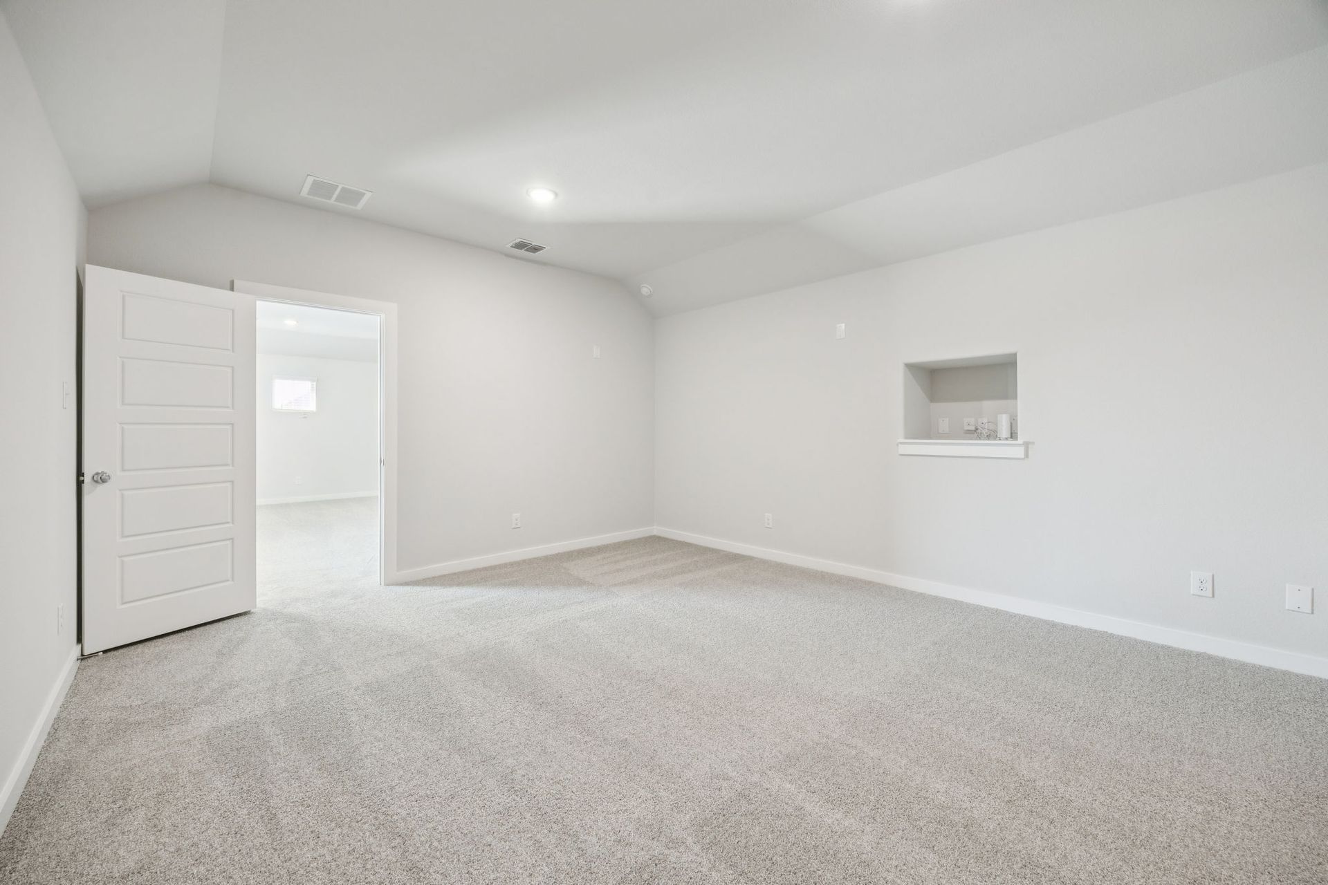 Media room in the Masters home plan by Trophy Signature Homes – REPRESENTATIVE PHOTO