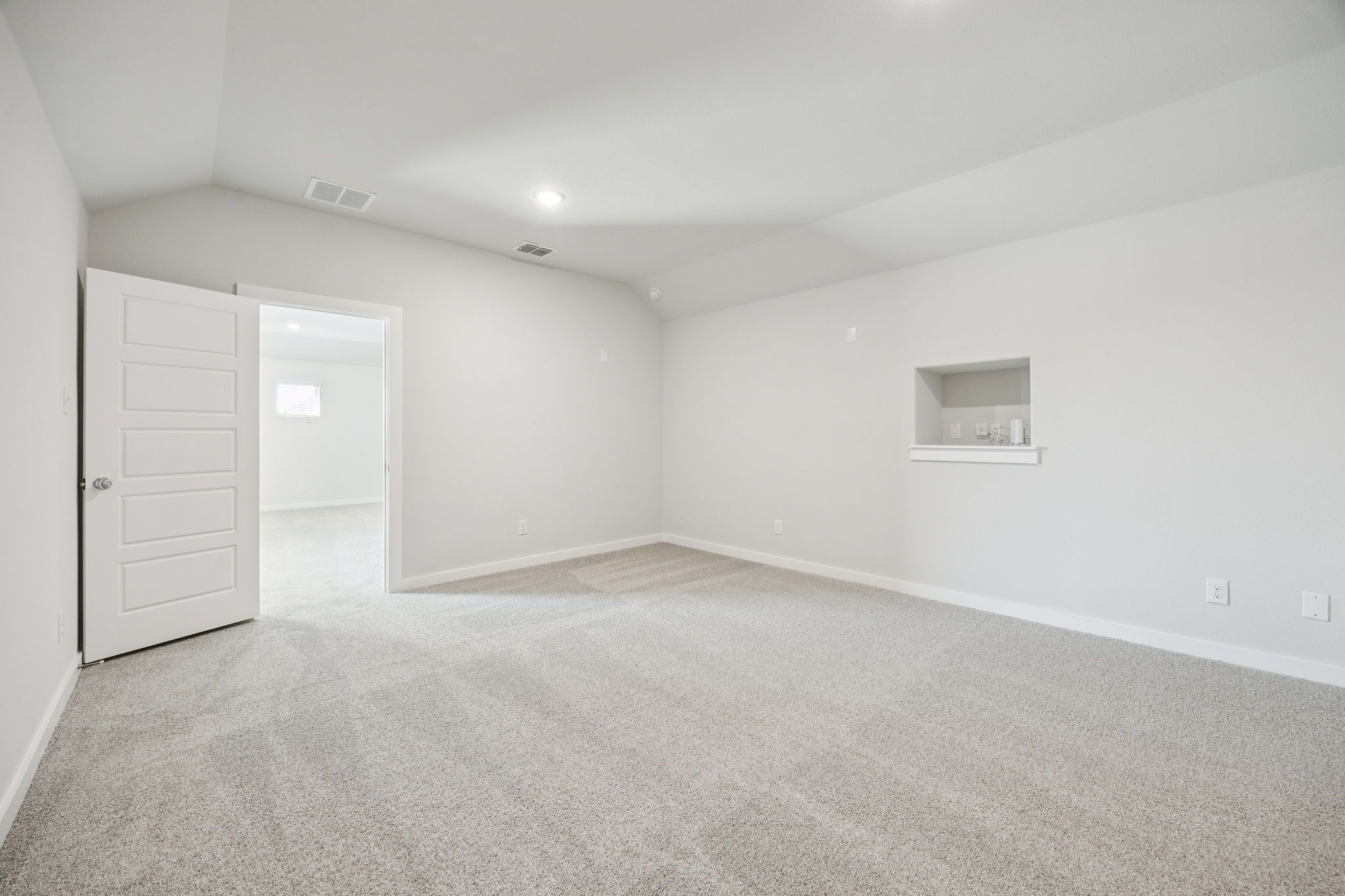 Media room in the Masters home plan by Trophy Signature Homes – REPRESENTATIVE PHOTO