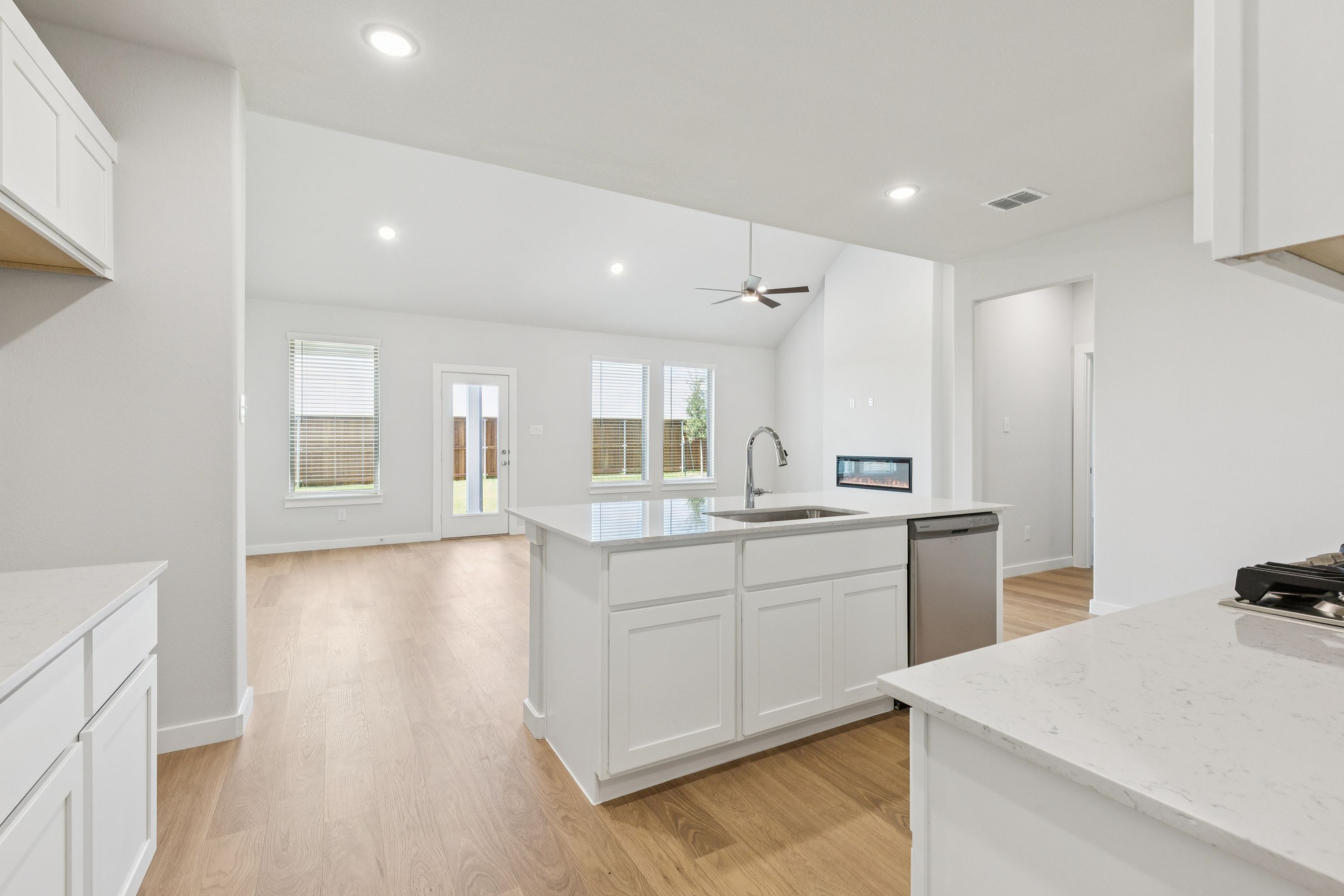Open first floor in the Masters home plan by Trophy Signature Homes – REPRESENTATIVE PHOTO