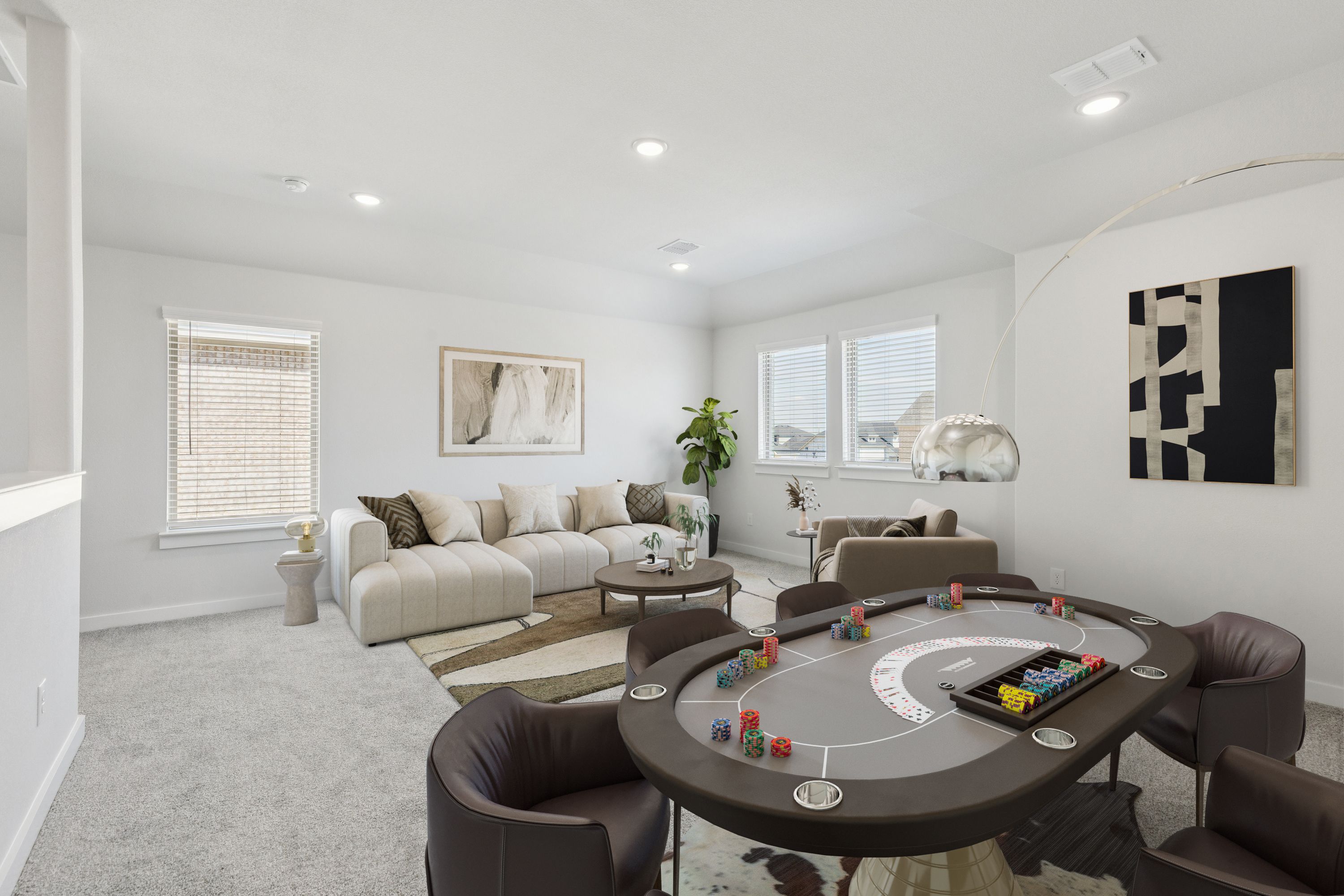 Game Room in the Masters home plan by Trophy Signature Homes – REPRESENTATIVE PHOTO
