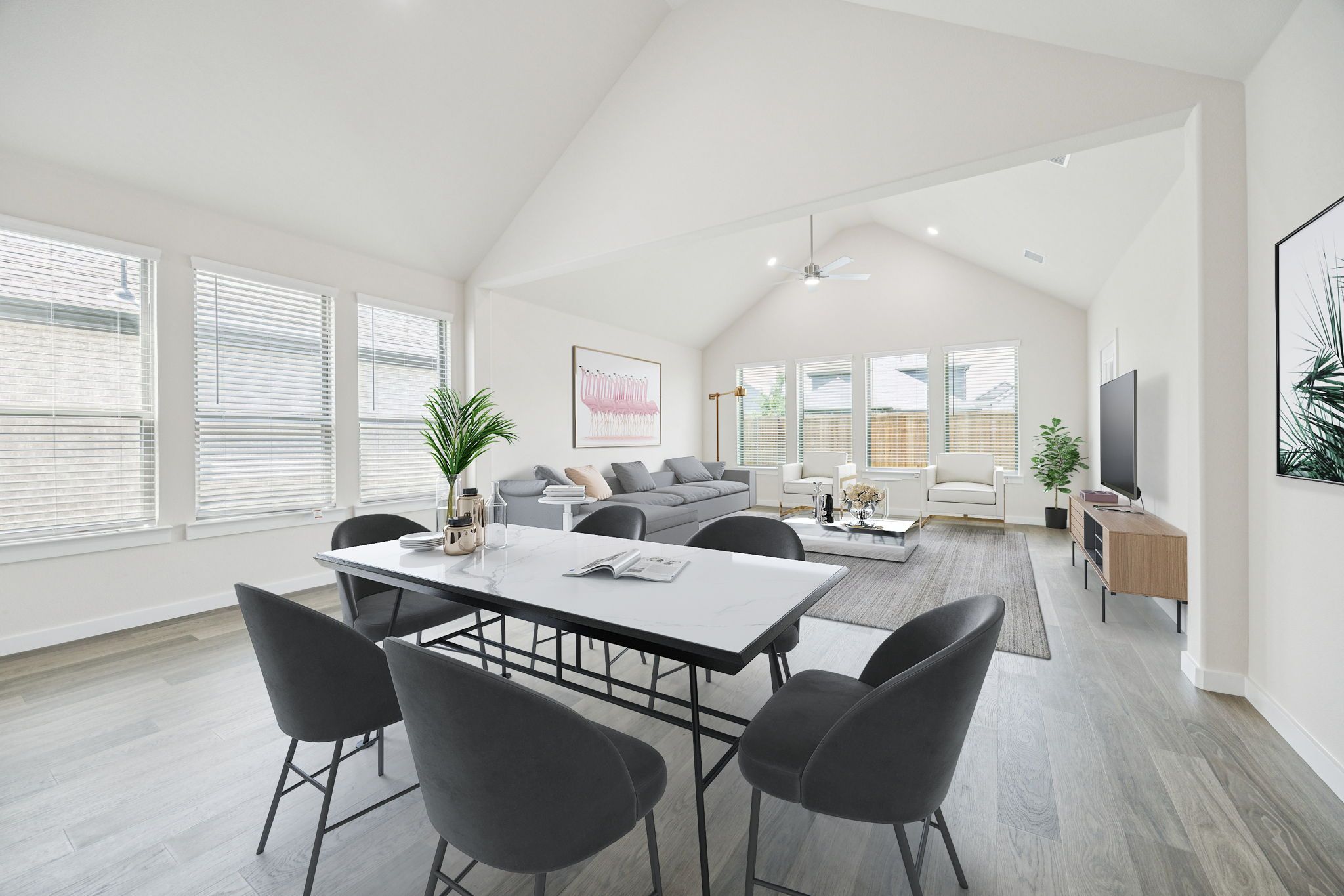 First Floor in the Claret home plan by Trophy Signature Homes – REPRESENTATIVE PHOTO