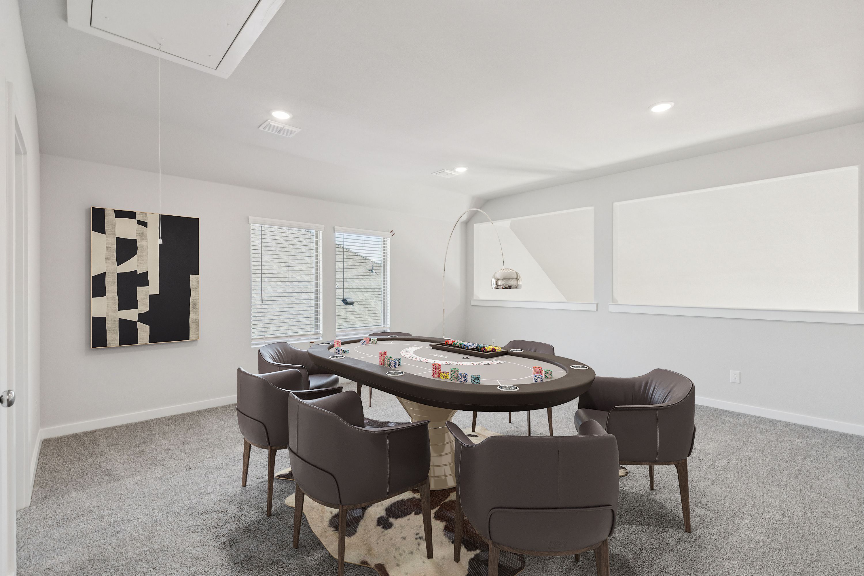 Game Room in the Winters home plan by Trophy Signature Homes – REPRESENTATIVE PHOTO