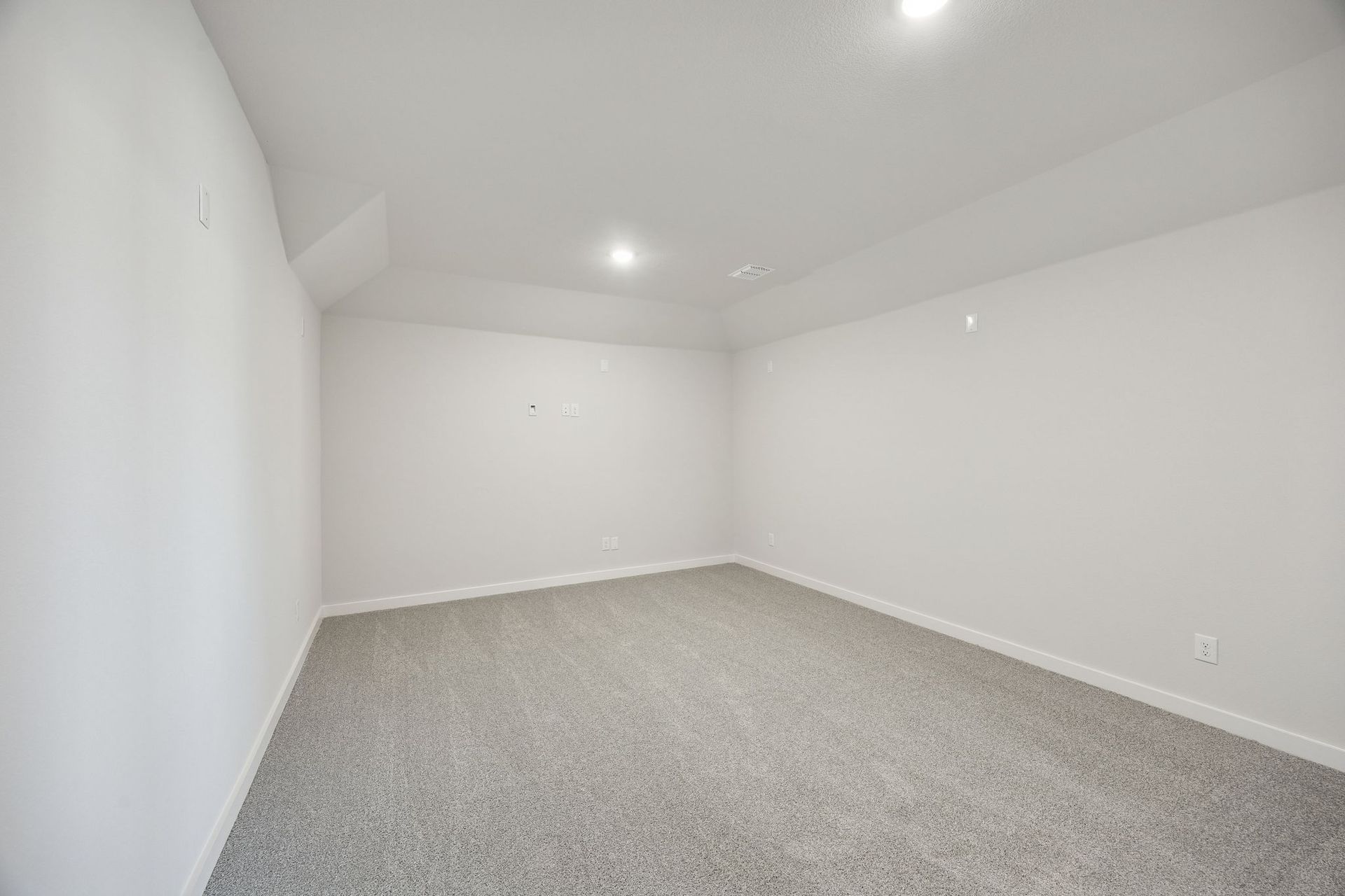 Media Room in the Wimbledon home plan by Trophy Signature Homes – REPRESENTATIVE PHOTO