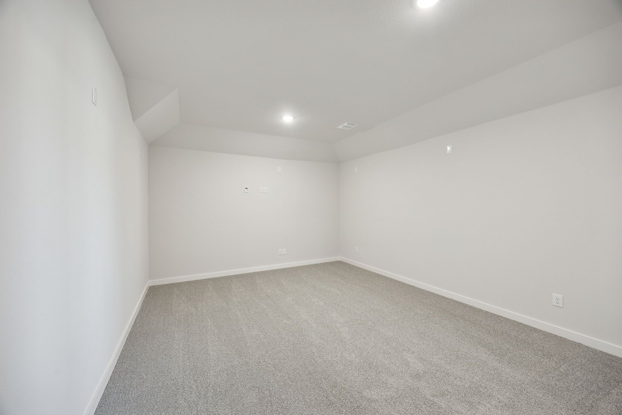 Media Room in the Wimbledon home plan by Trophy Signature Homes – REPRESENTATIVE PHOTO