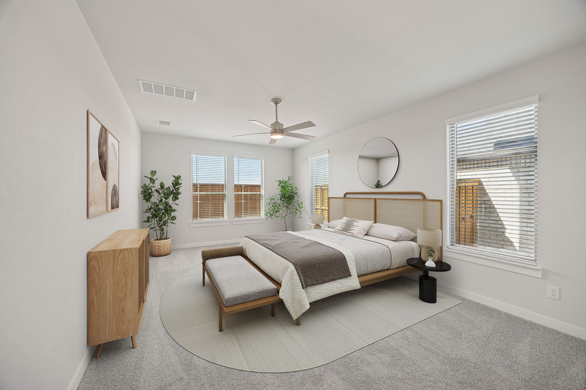 Primary Suite in the Wimbledon home plan by Trophy Signature Homes – REPRESENTATIVE PHOTO
