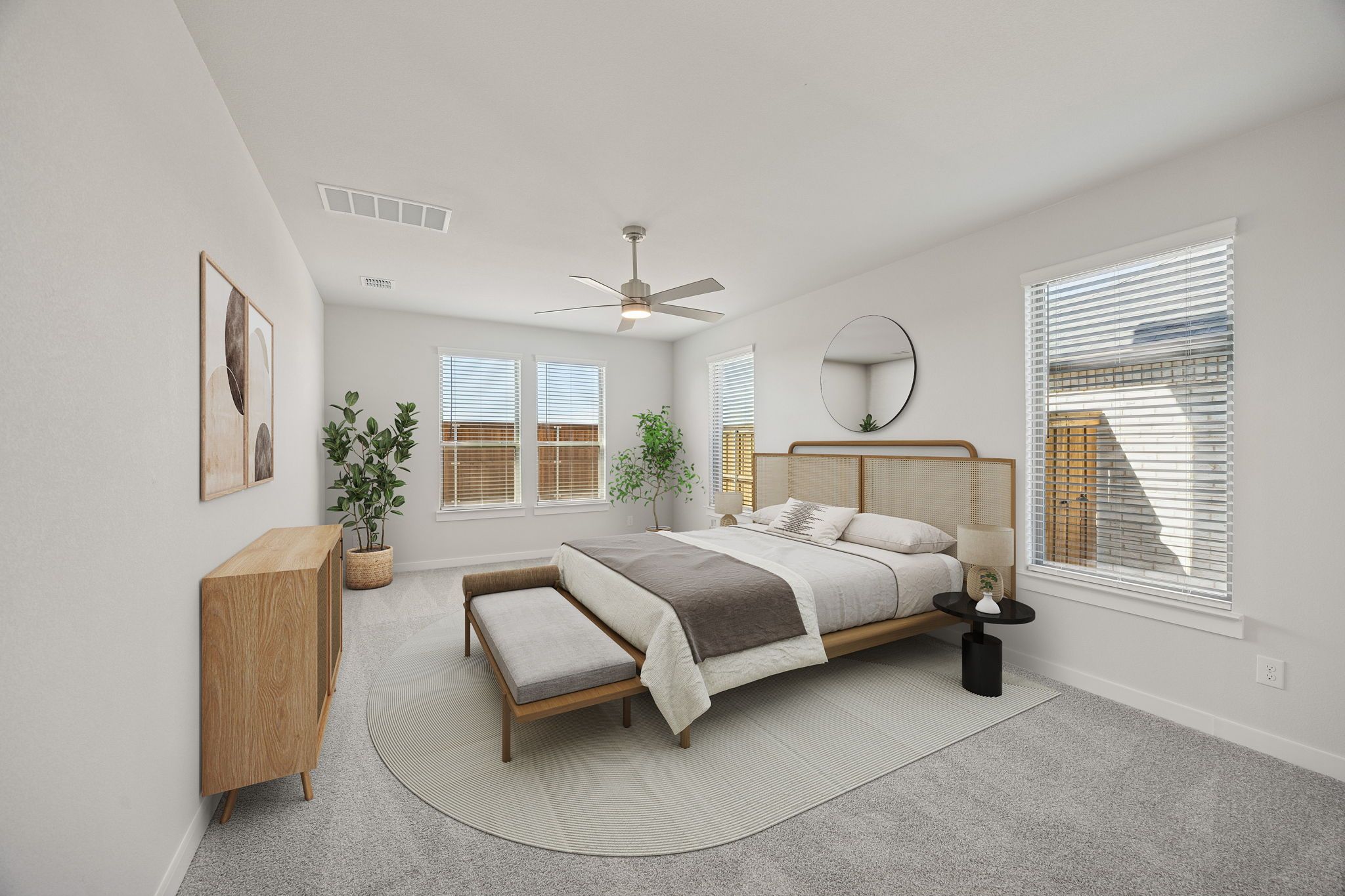 Primary Suite in the Wimbledon home plan by Trophy Signature Homes – REPRESENTATIVE PHOTO