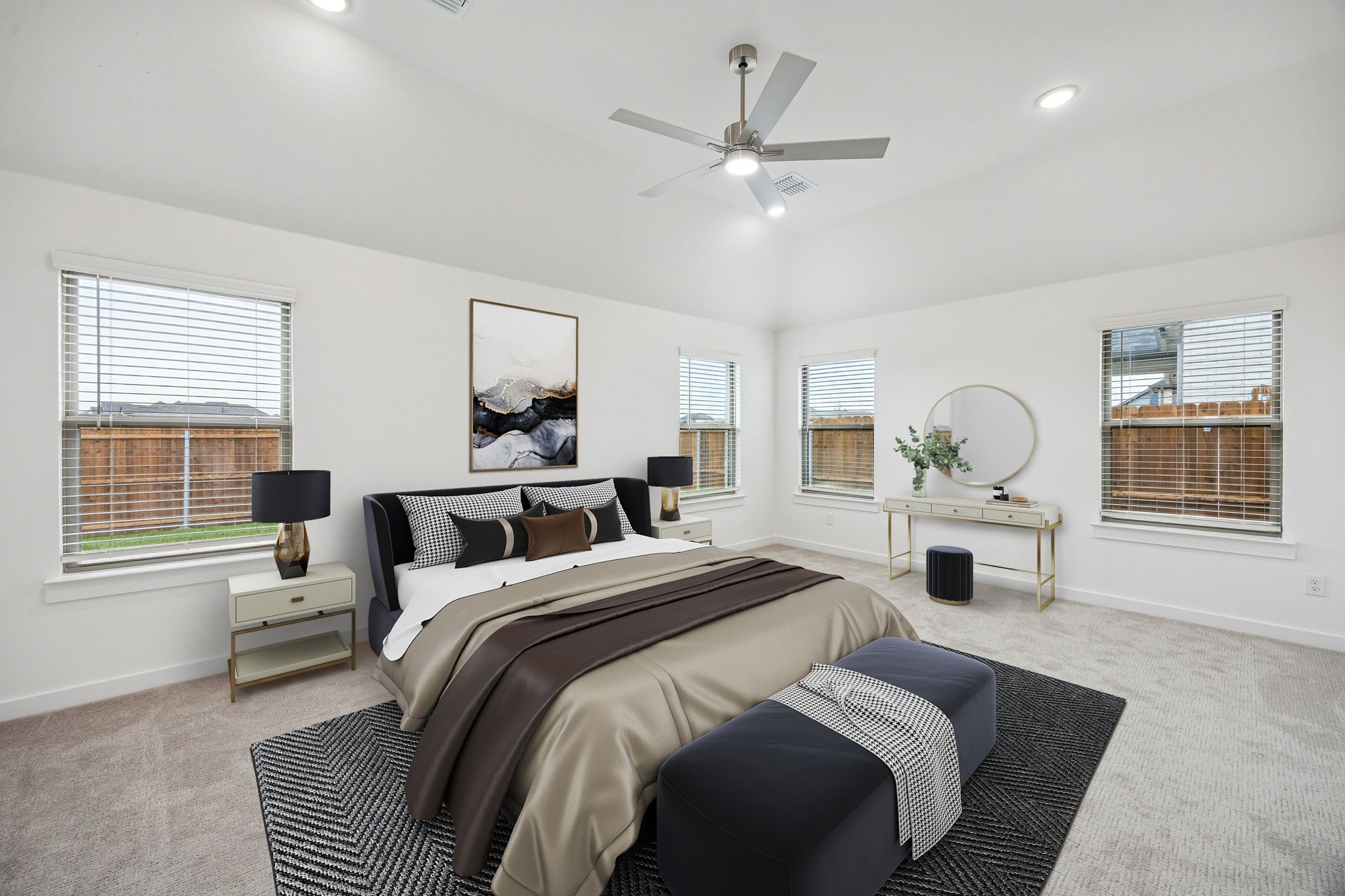 Primary Suite in the Gilmour II home plan by Trophy Signature Homes – REPRESENTATIVE PHOTO