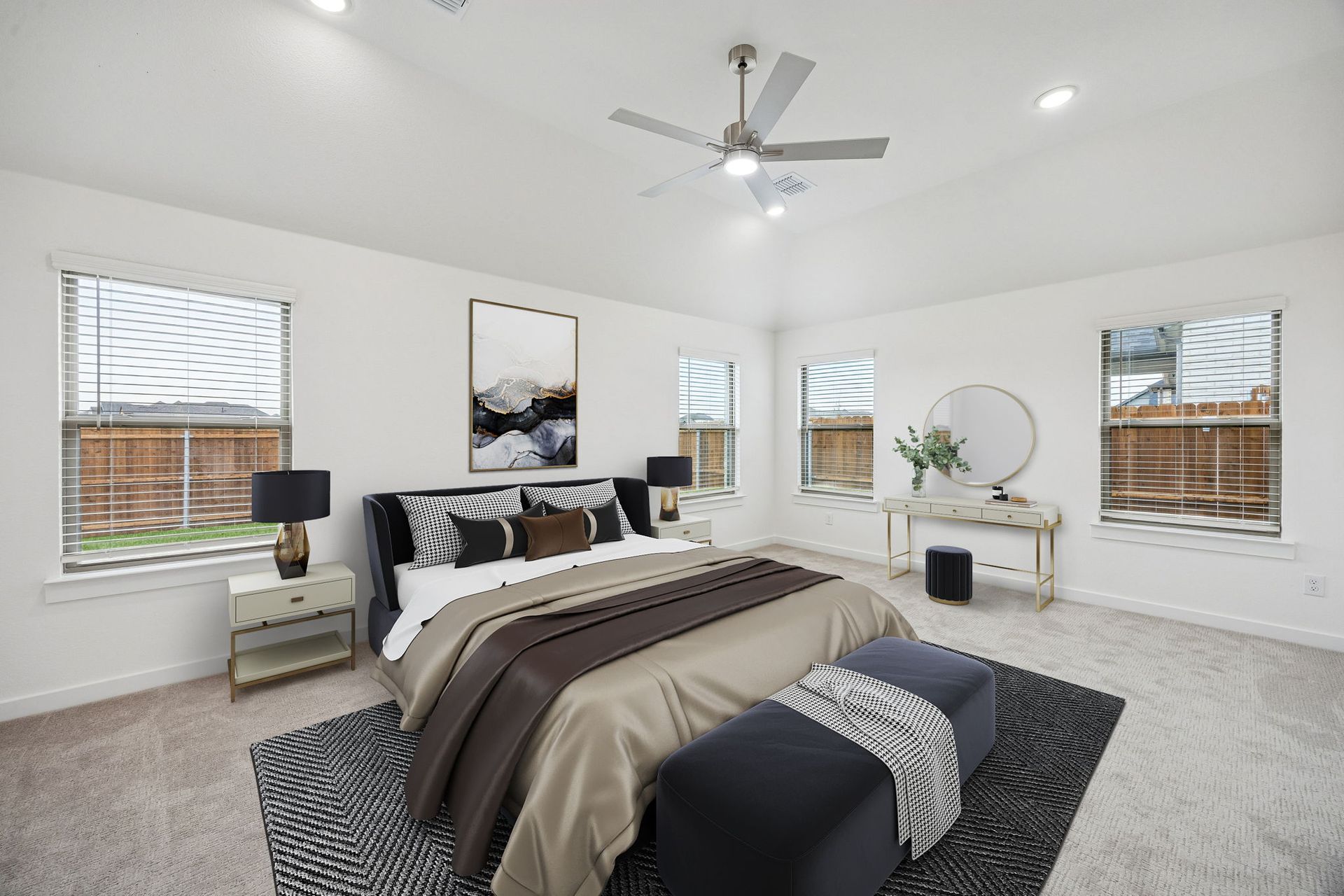 Primary Suite in the Gilmour II home plan by Trophy Signature Homes – REPRESENTATIVE PHOTO