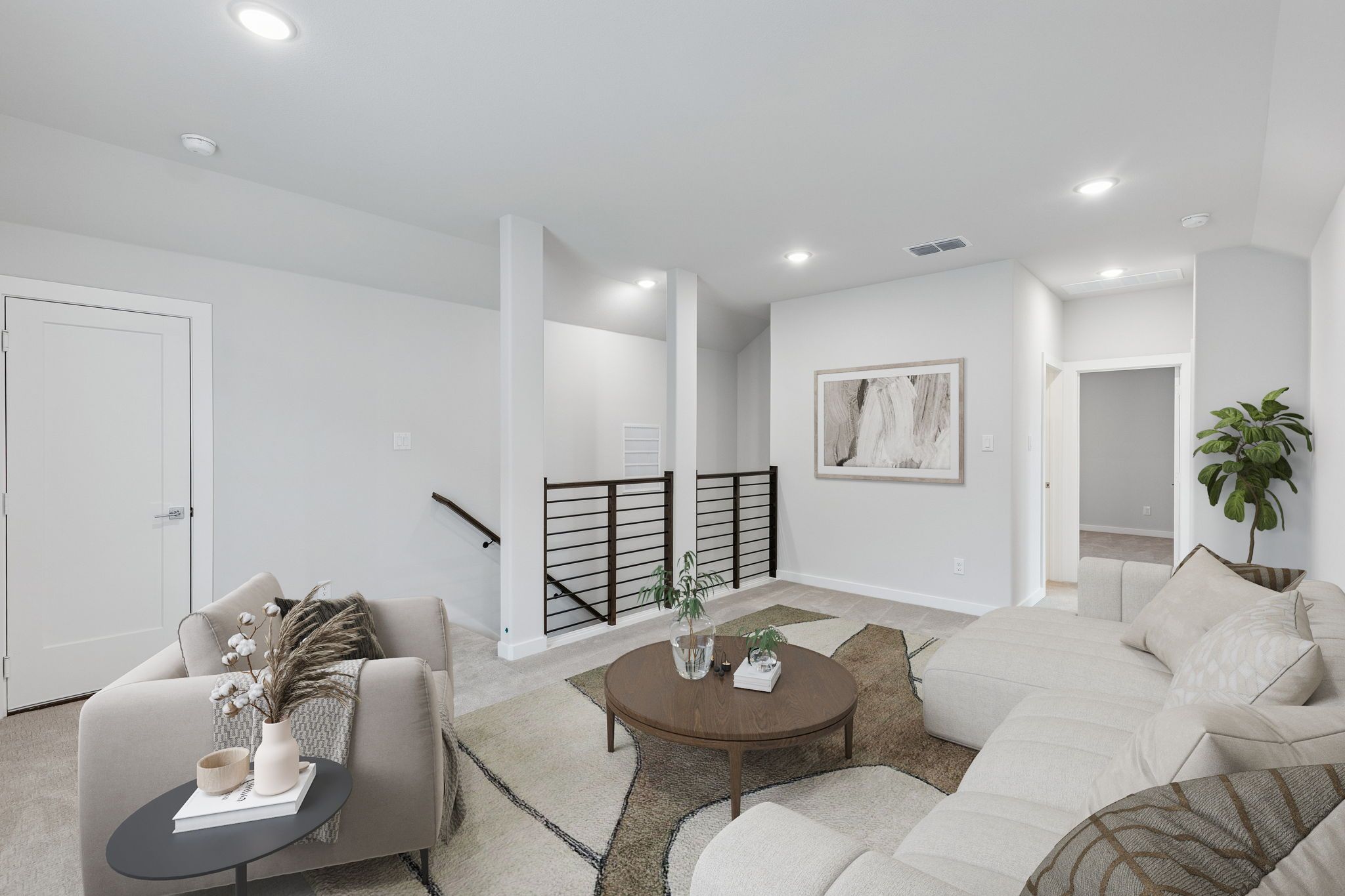 Game Room in the Stanley II home plan by Trophy Signature Homes – REPRESENTATIVE PHOTO