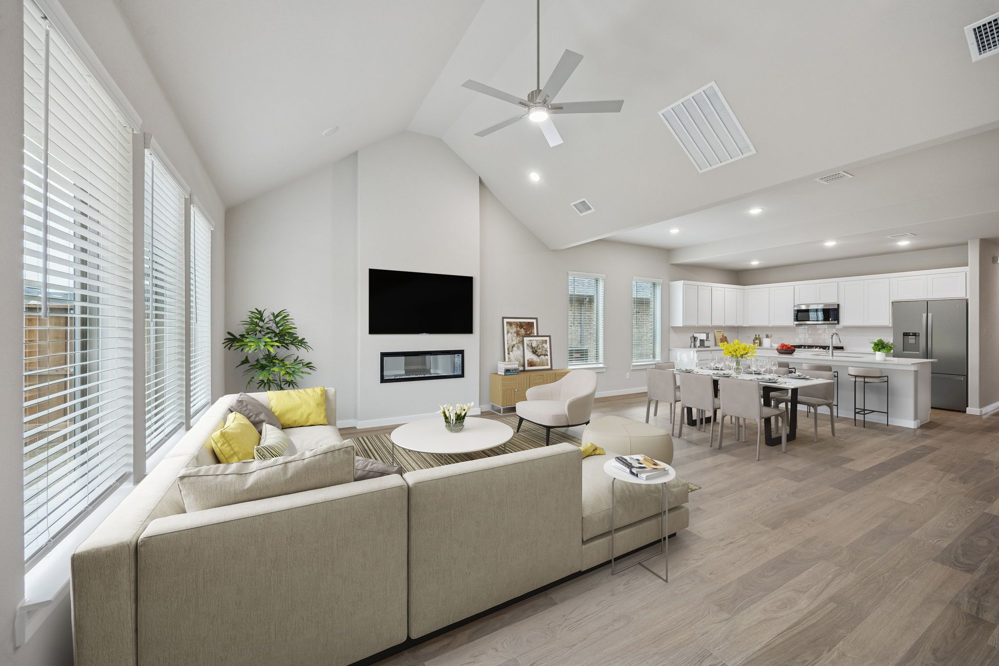 Living Room in the Stanley II home plan by Trophy Signature Homes – REPRESENTATIVE PHOTO
