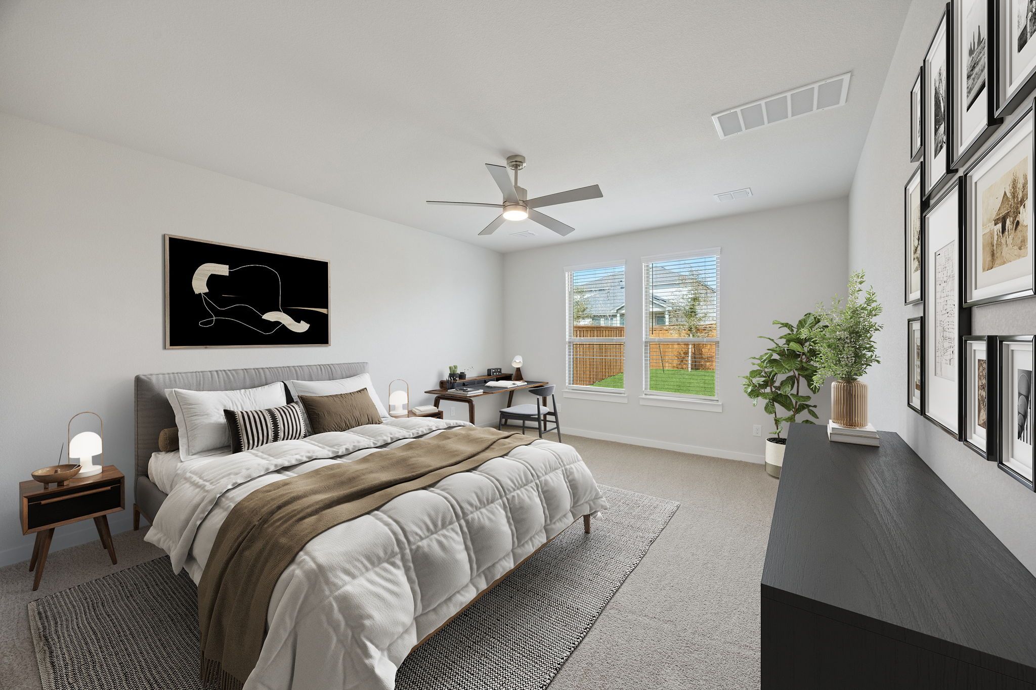 Primary Suite in the Masters home plan by Trophy Signature Homes – REPRESENTATIVE PHOTO