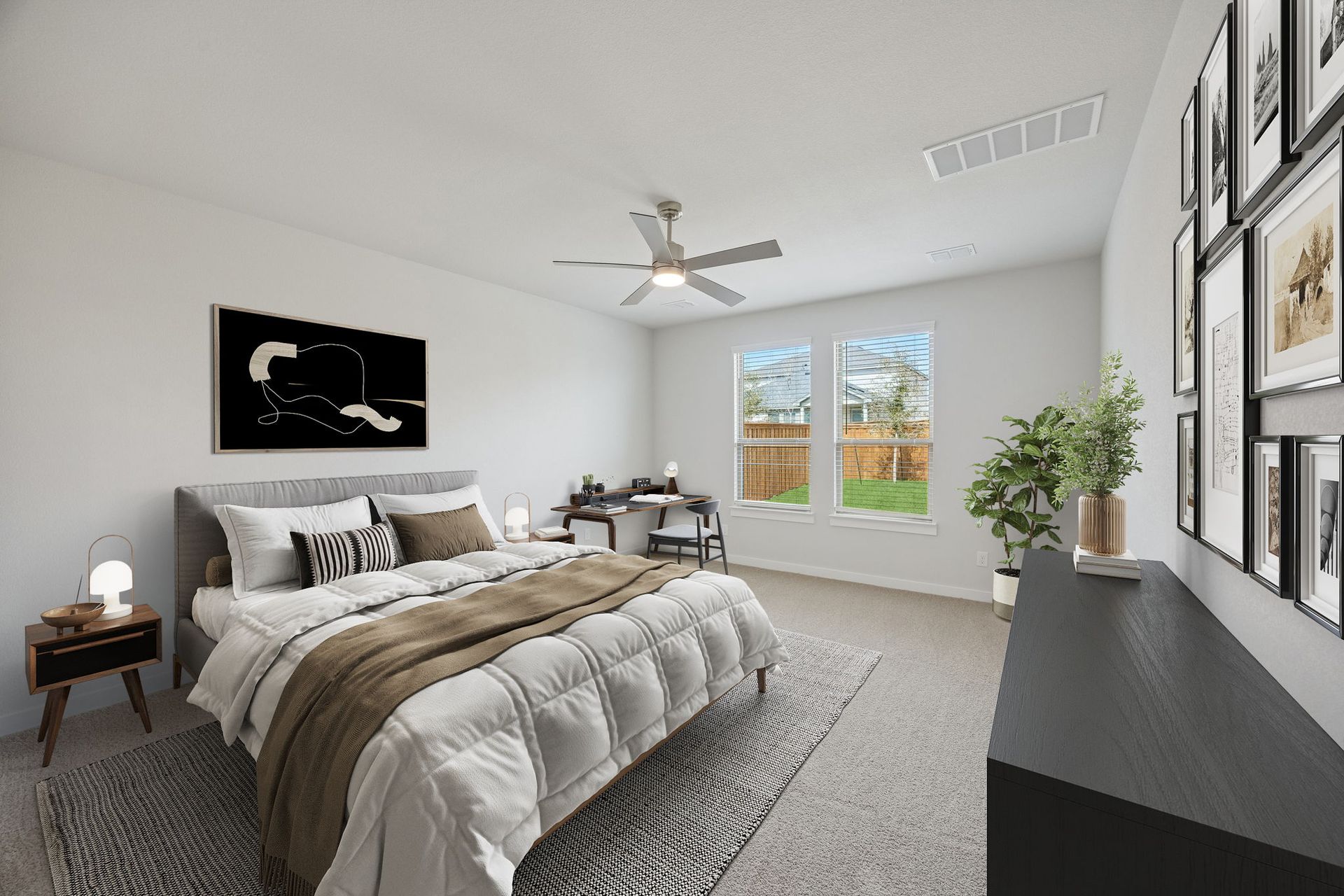 Primary Suite in the Masters home plan by Trophy Signature Homes – REPRESENTATIVE PHOTO