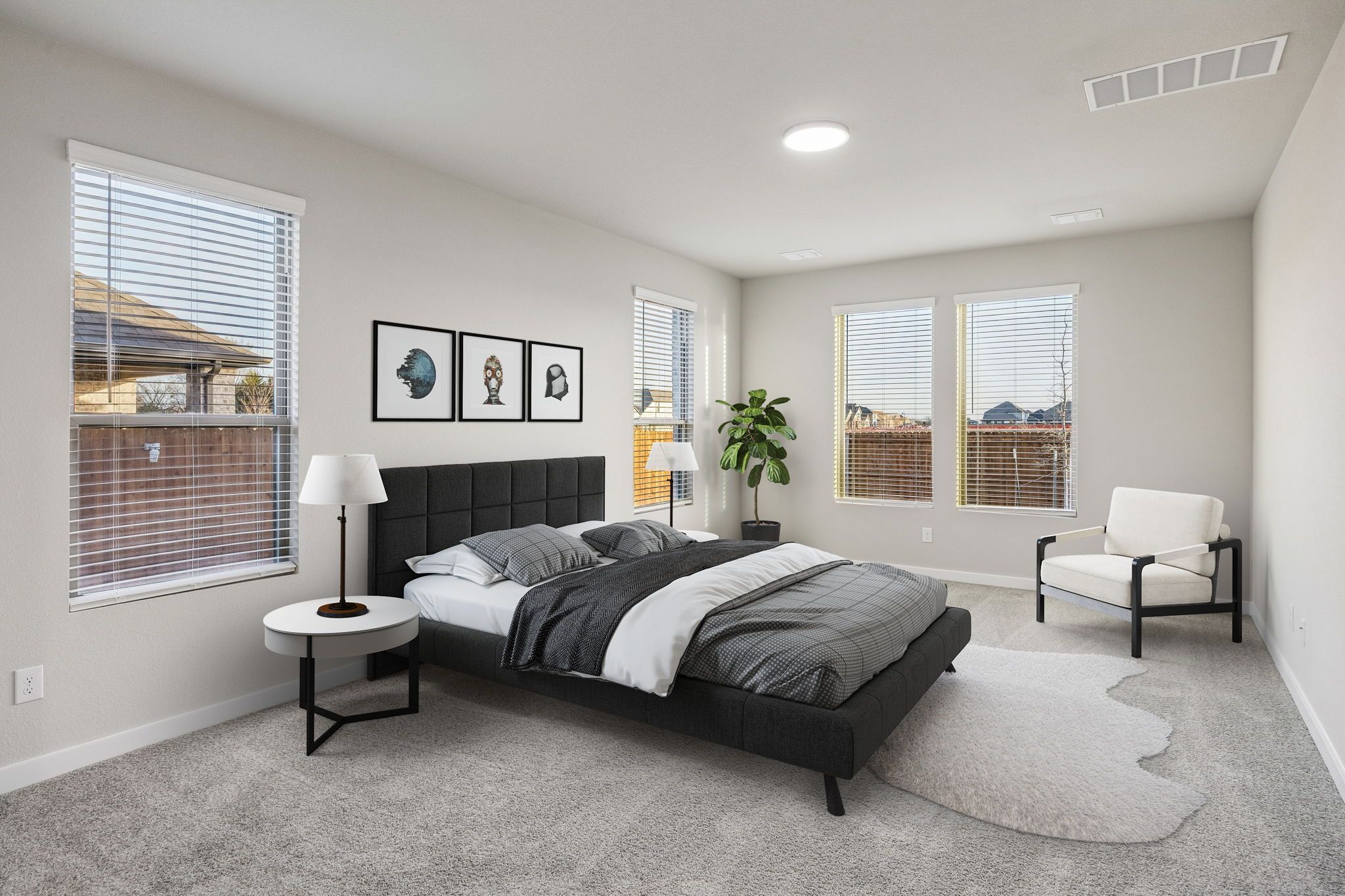 Primary Suite in the Wimbledon home plan by Trophy Signature Homes – REPRESENTATIVE PHOTO