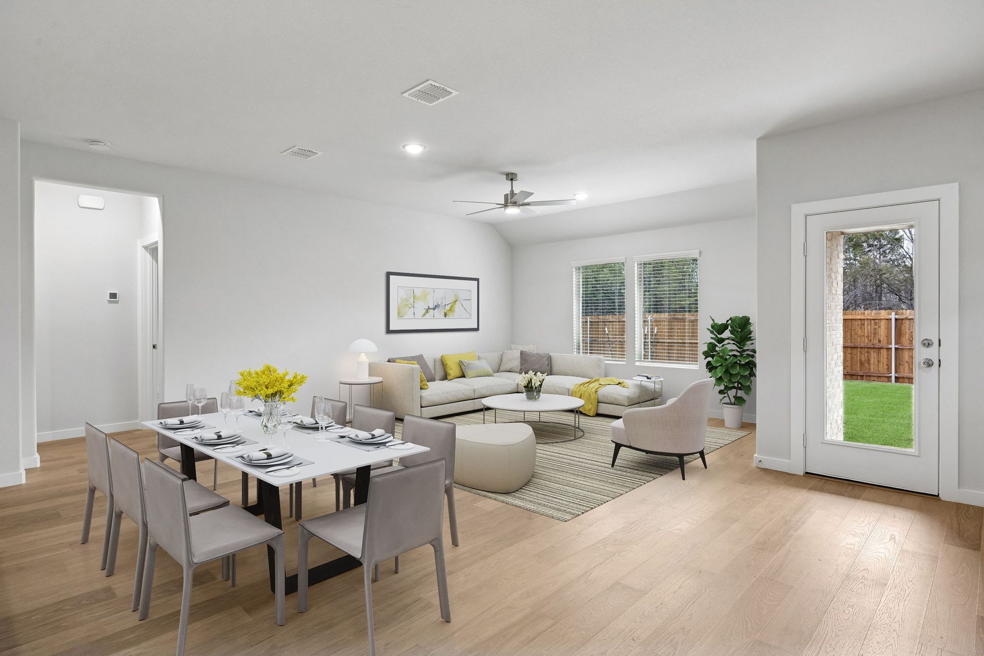 Living Area in the Heisman home plan by Trophy Signature Homes - REPRESENTATIVE PHOTO