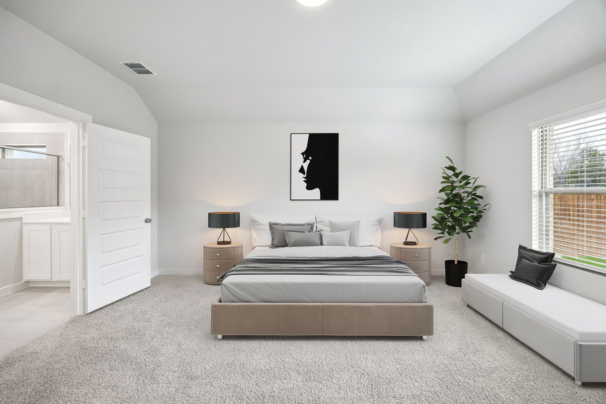Primary Suite in the Heisman home plan by Trophy Signature Homes - REPRESENTATIVE PHOTO