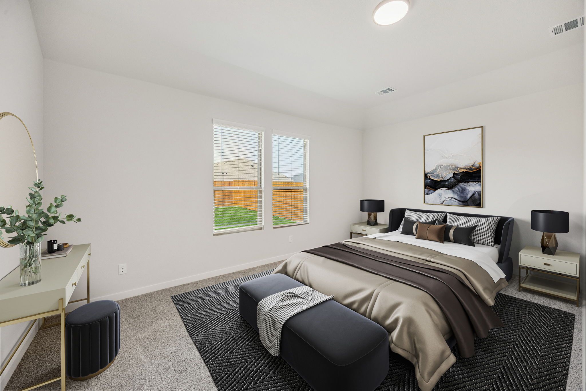 Primary Suite in the Stanley II home plan by Trophy Signature Homes – REPRESENTATIVE PHOTO