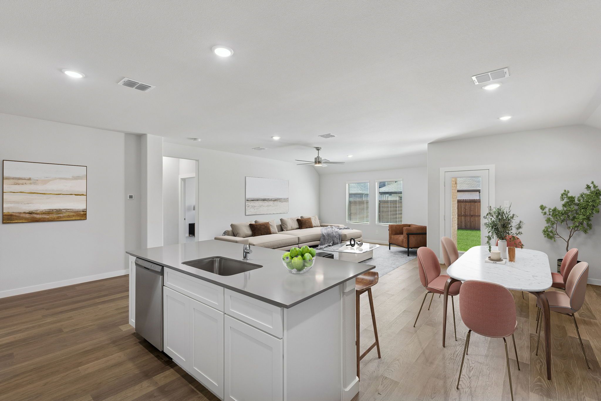 Open Floor Plan in the Harrison home plan by Trophy Signature Homes – REPRESENTATIVE PHOTO