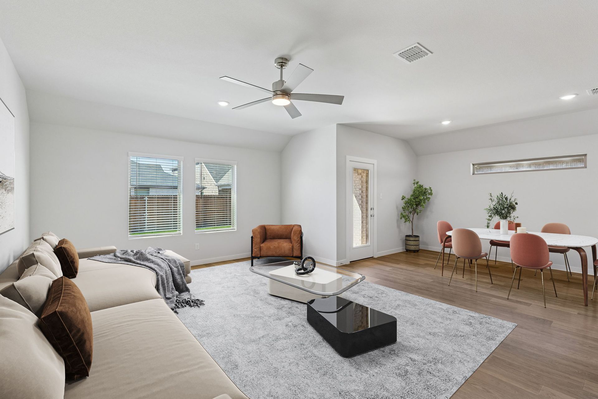 Living Room in the Harrison home plan by Trophy Signature Homes – REPRESENTATIVE PHOTO