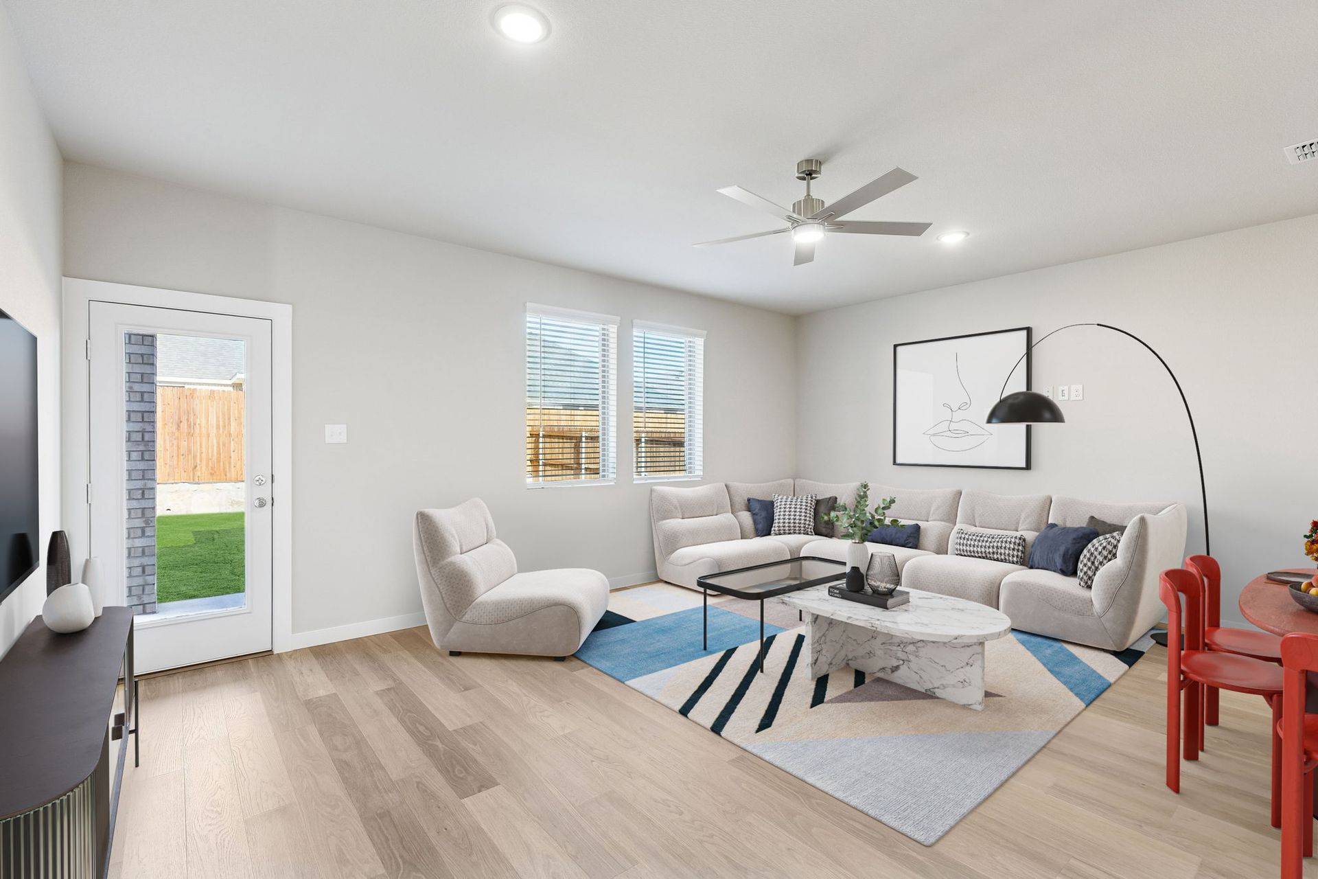 Living Room in the Haylee home plan by Trophy Signature Homes - REPRESENTATIVE PHOTO