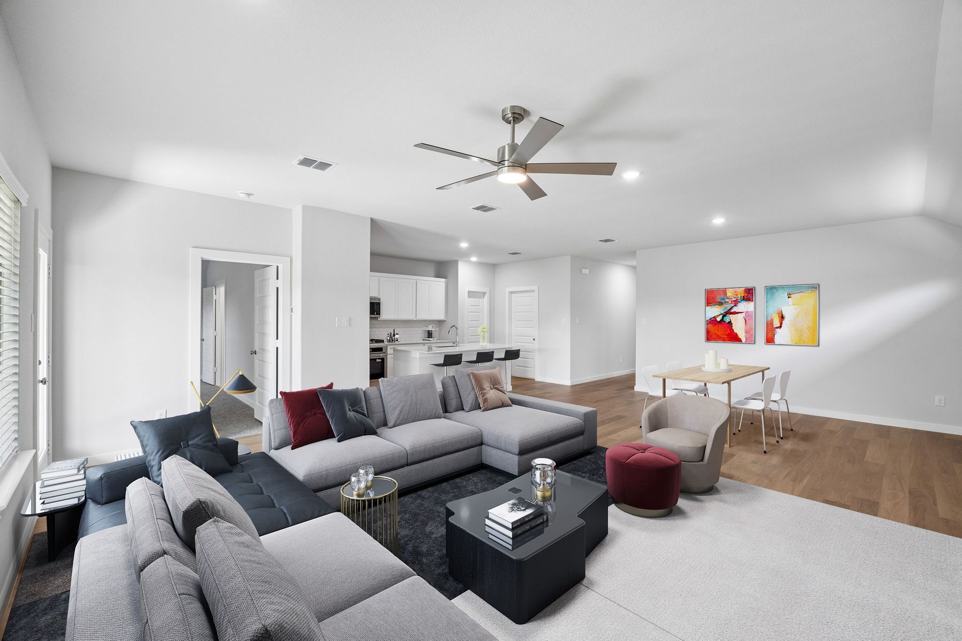 Open Floor Plan in the Oscar home plan by Trophy Signature Homes – REPRESENTATIVE PHOTO