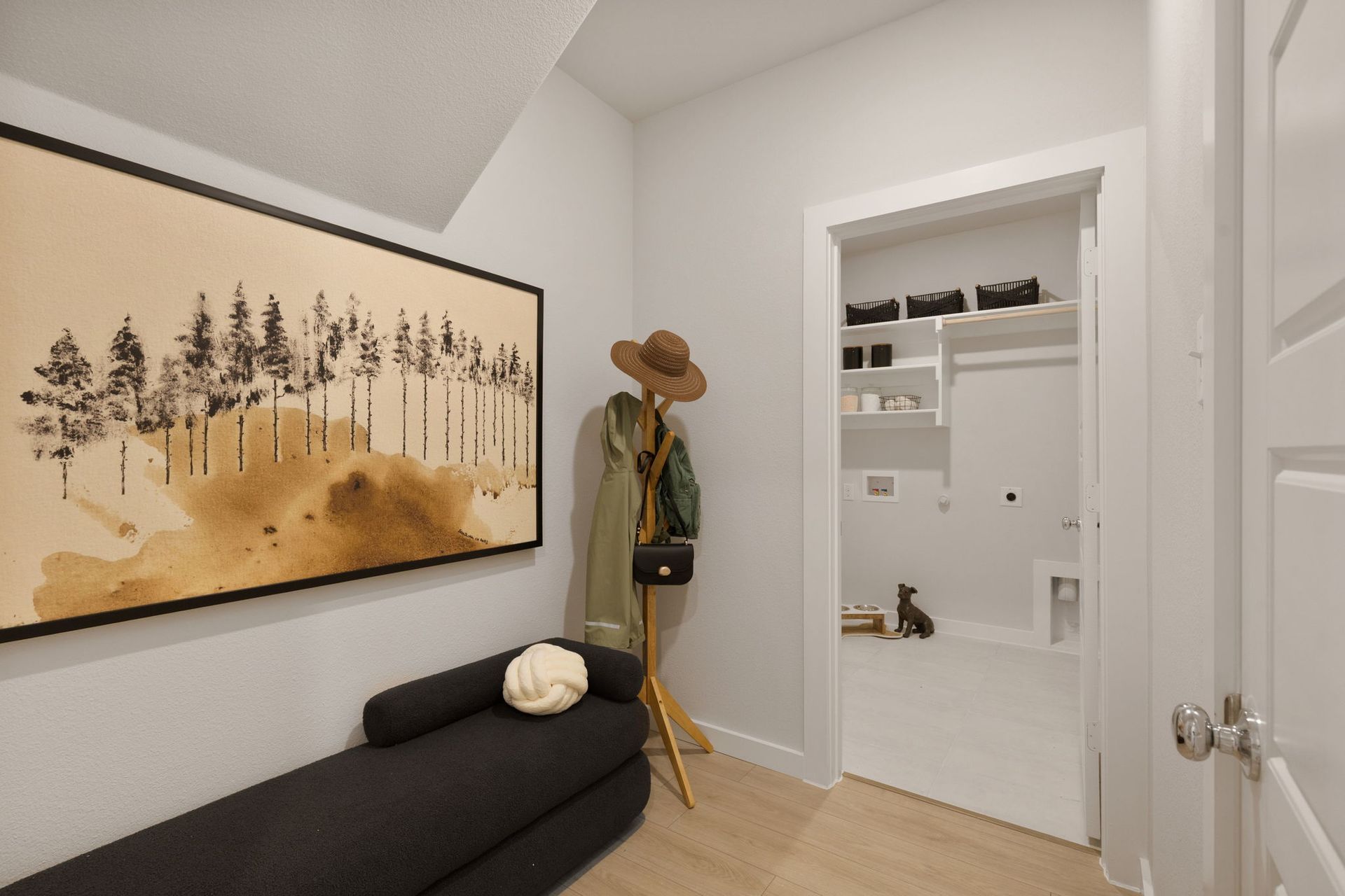 Utility Room in the Winters model home in Gunter TX by Trophy Signature Homes