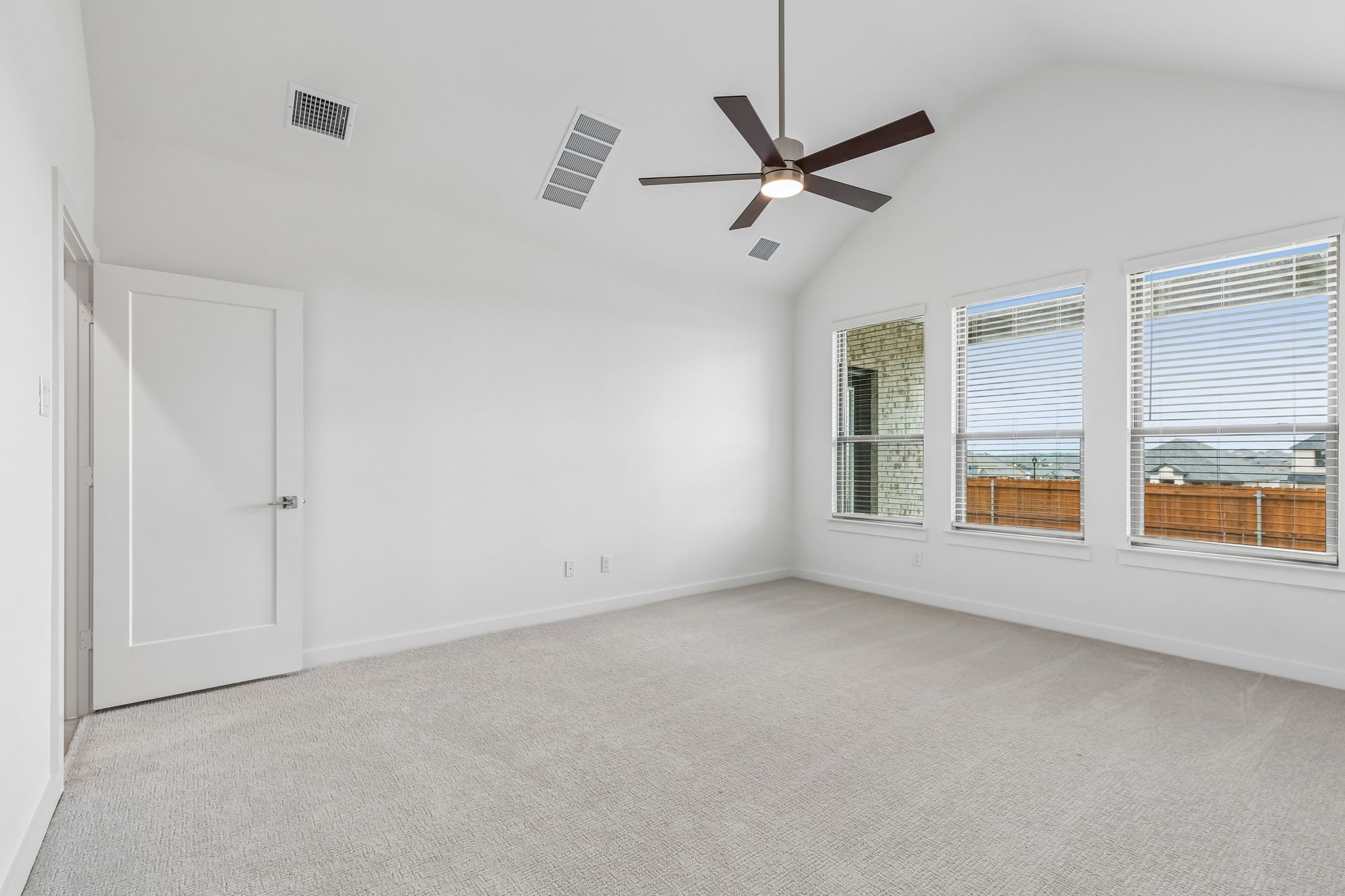 Primary Suite in the Claret home plan by Trophy Signature Homes – REPRESENTATIVE PHOTO