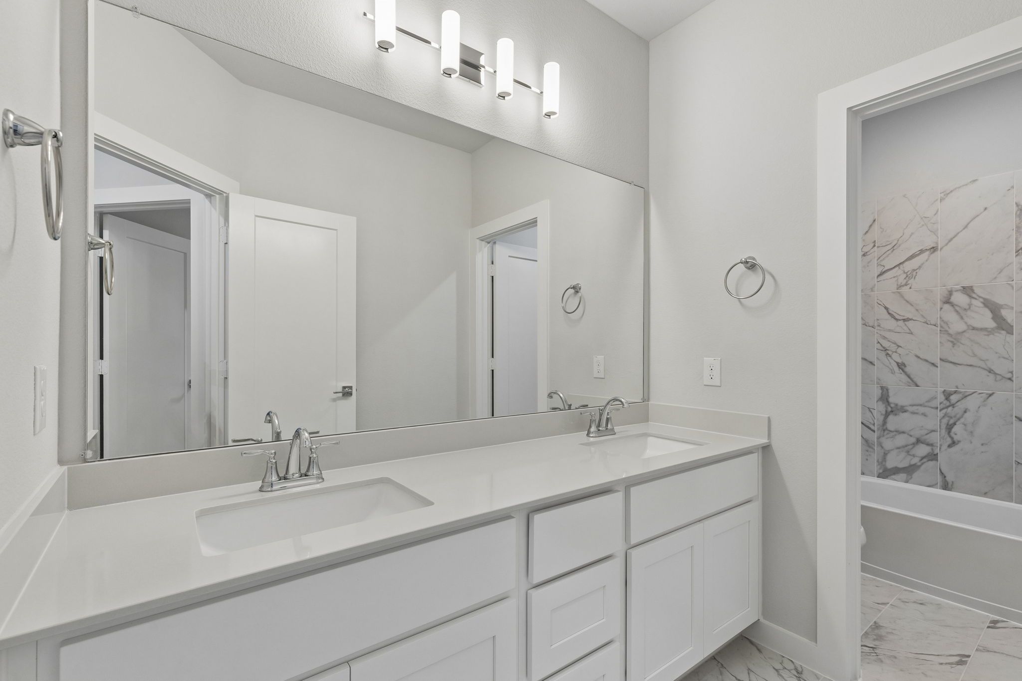 Bathroom in the Winters home plan by Trophy Signature Homes – REPRESENTATIVE PHOTO