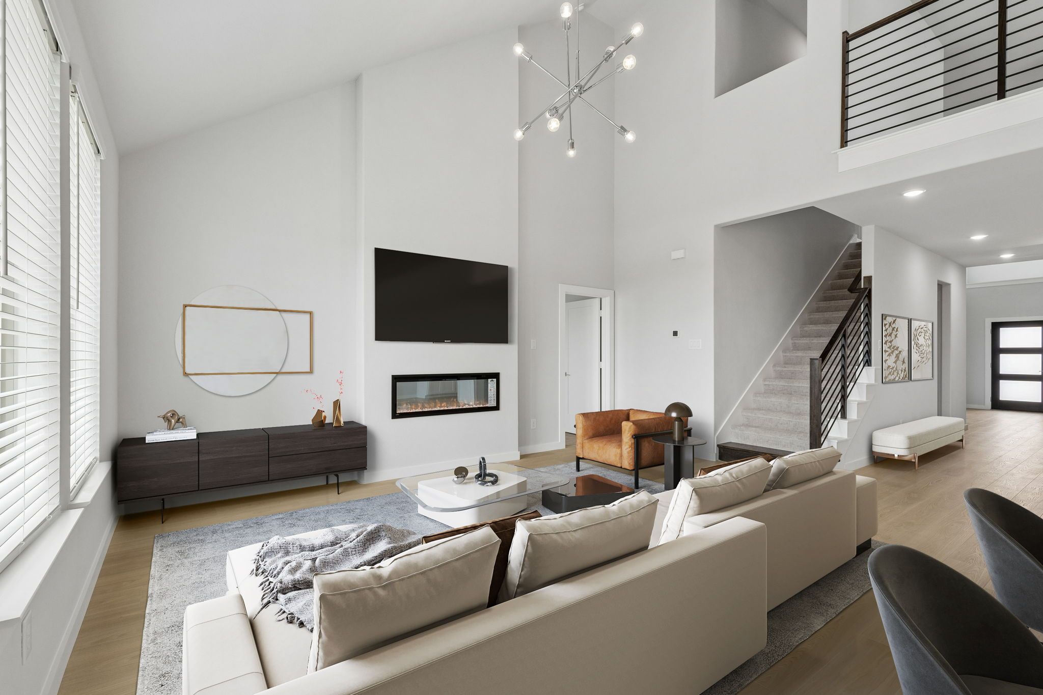 Open Floor Plan in the Winters home plan by Trophy Signature Homes – REPRESENTATIVE PHOTO