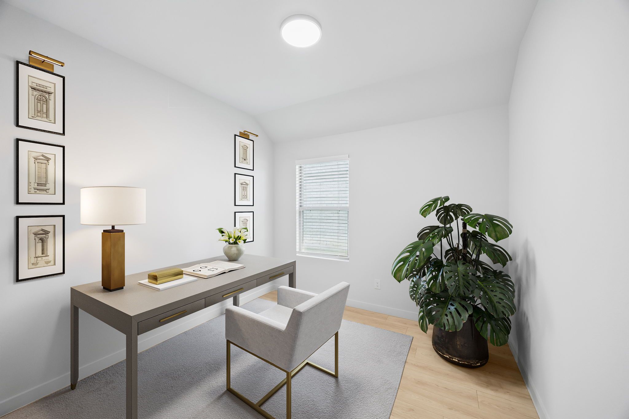 Study/ Home office in the Heisman home plan by Trophy Signature Homes – REPRESENTATIVE PHOTO