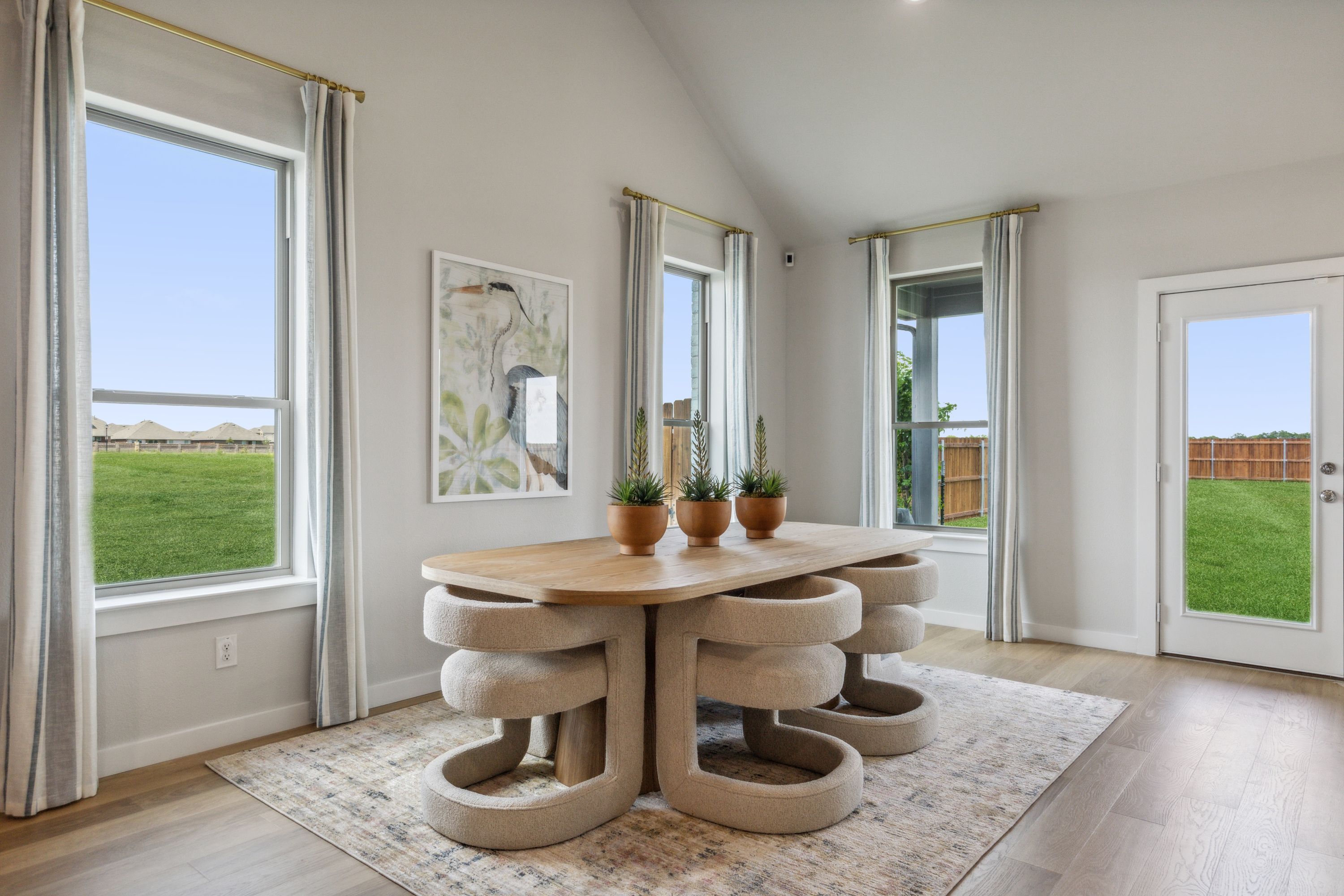 Dining Room in a Windmore new Winters Model in Princeton TX by Trophy Signature Homes