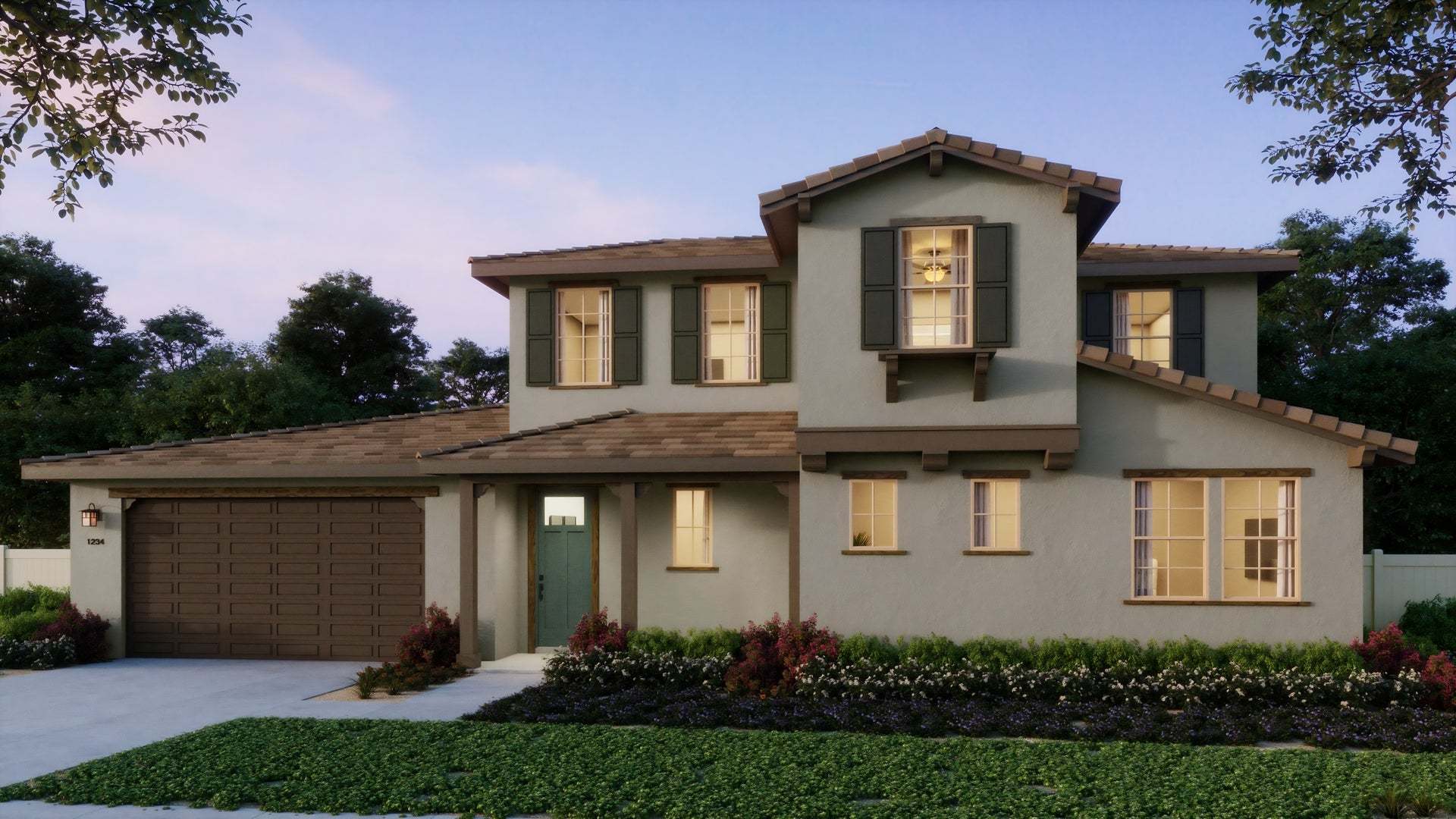 Amanda Lane | Exterior Renderings | Plan 2 | Spanish Colonial