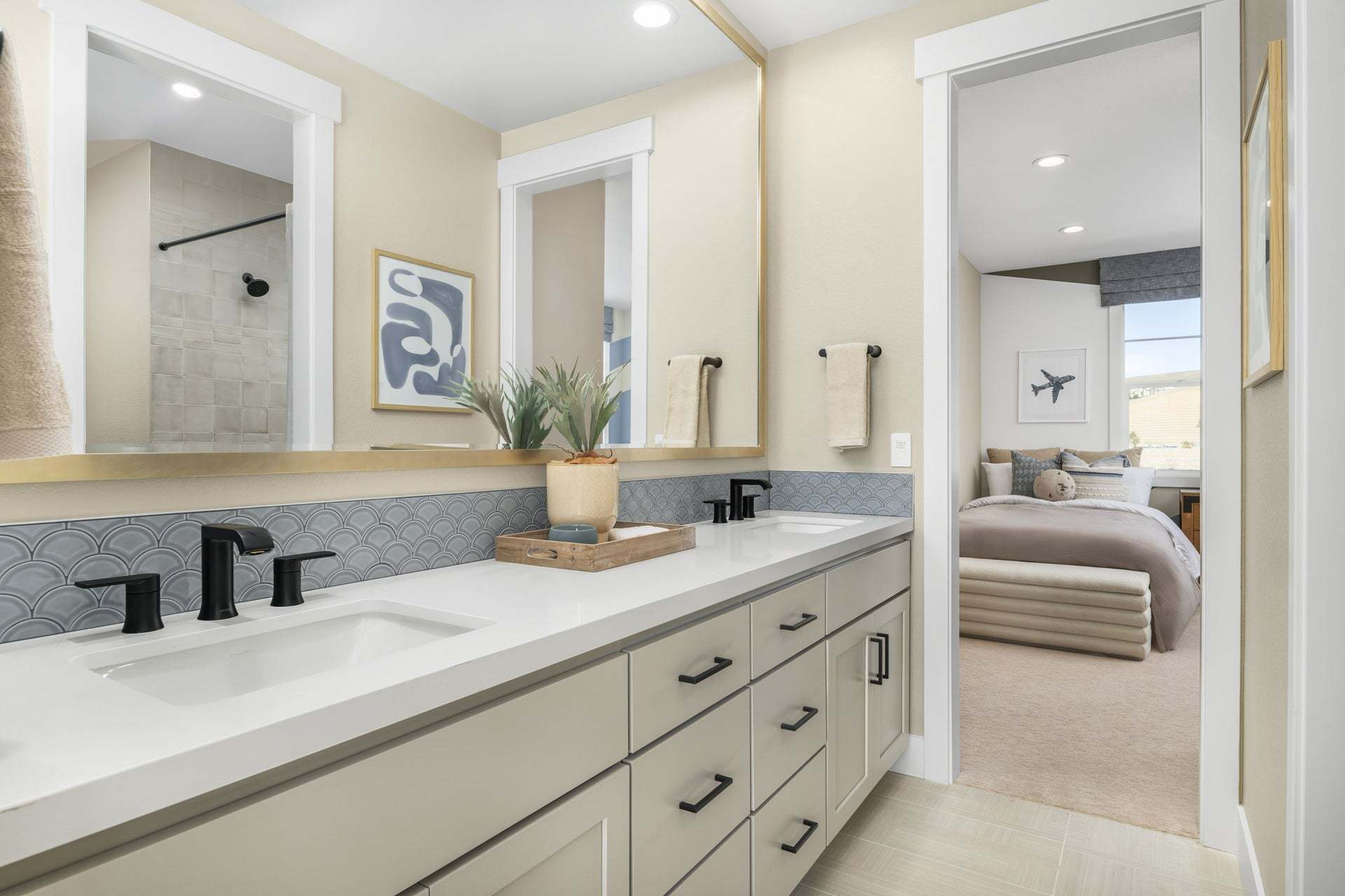 Marigold at Francis Ranch by Trumark Homes I Residence 1 Model I Jack and Jill Bathroom