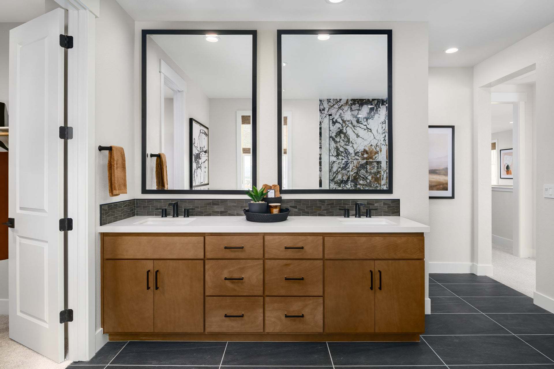 Marigold at Francis Ranch by Trumark Homes I Residence 3 Model I Primary Bathroom Sinks