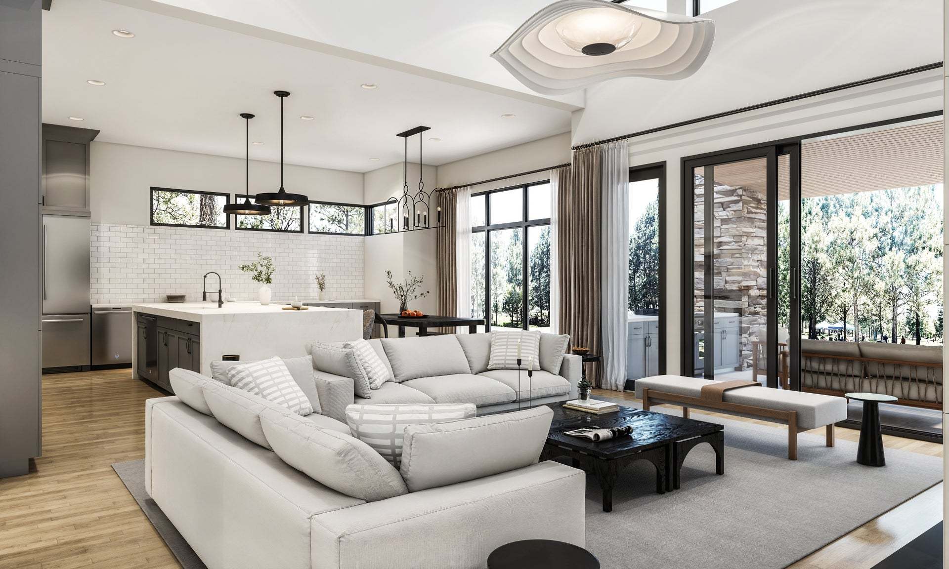 Residence 2 | Great Room | V-Furnished | The Summit at Castle Pines by Trumark Homes