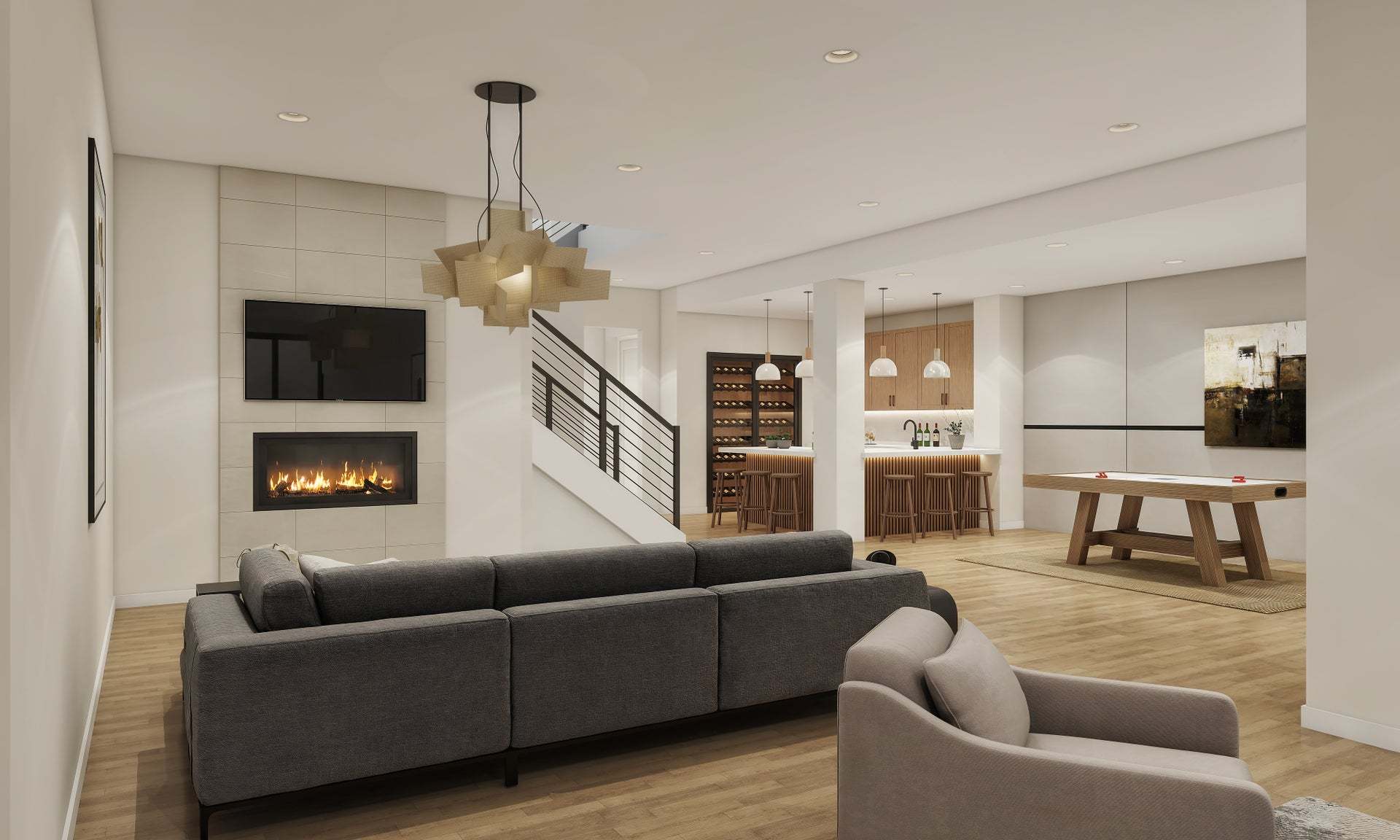 Residence 2 | Basement | V3 layout | The Summit at Castle Pines by Trumark Homes