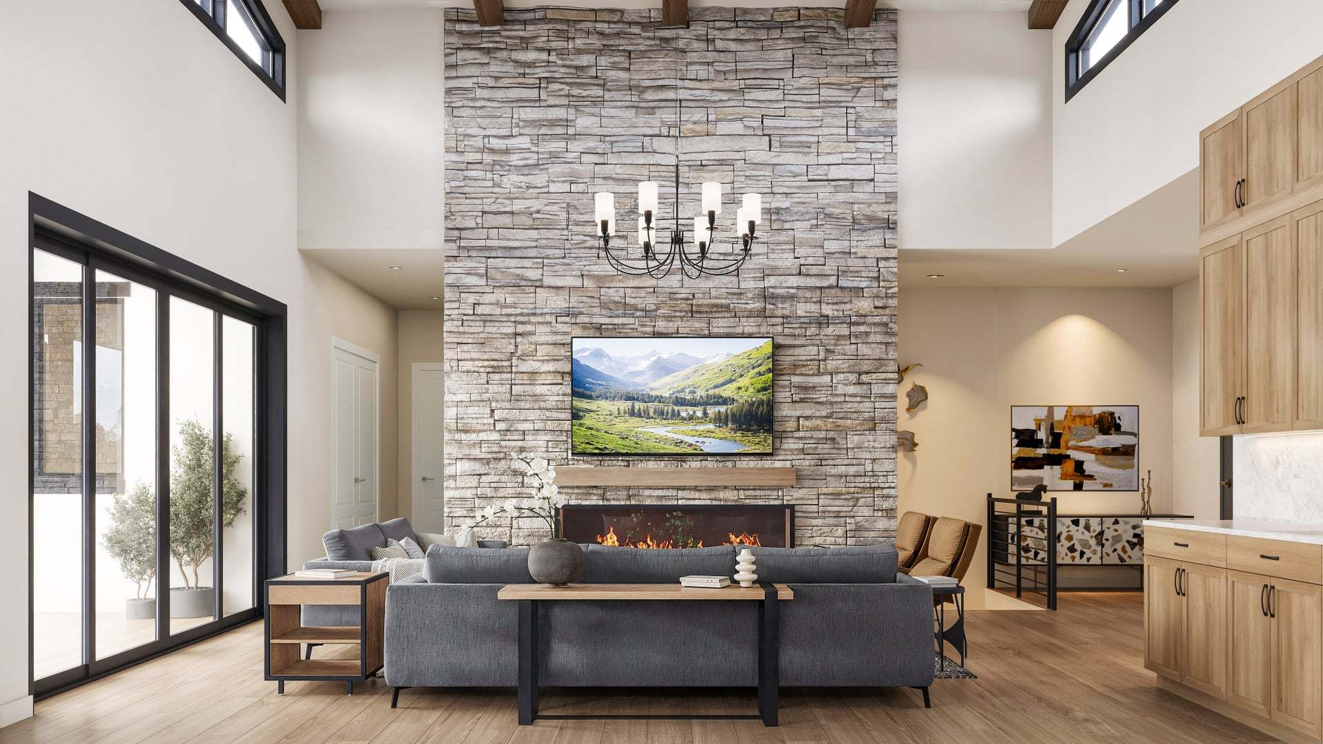 Residence 3 | Great Room |V-Furnished |The Summit at Castle Pines by Trumark Homes