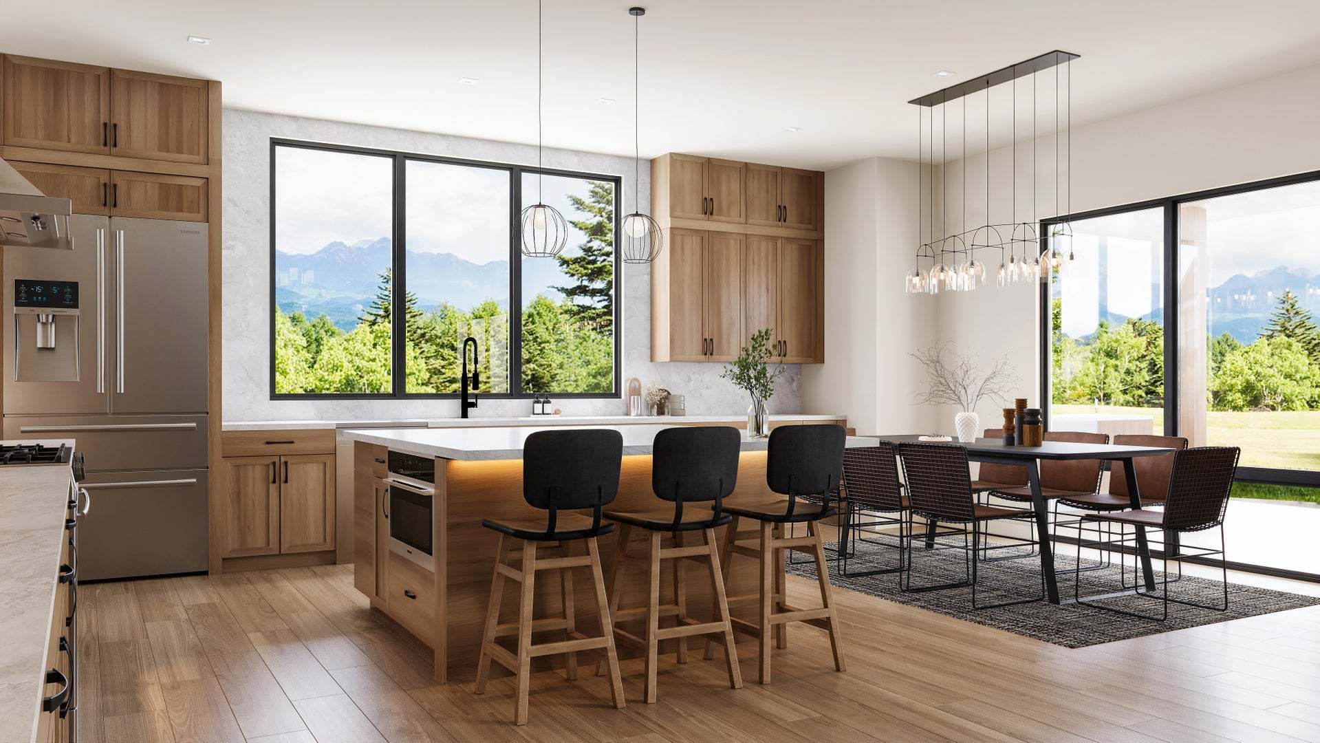 Residence 3 | Kitchen-Dining |V-Furnished |The Summit at Castle Pines by Trumark Homes