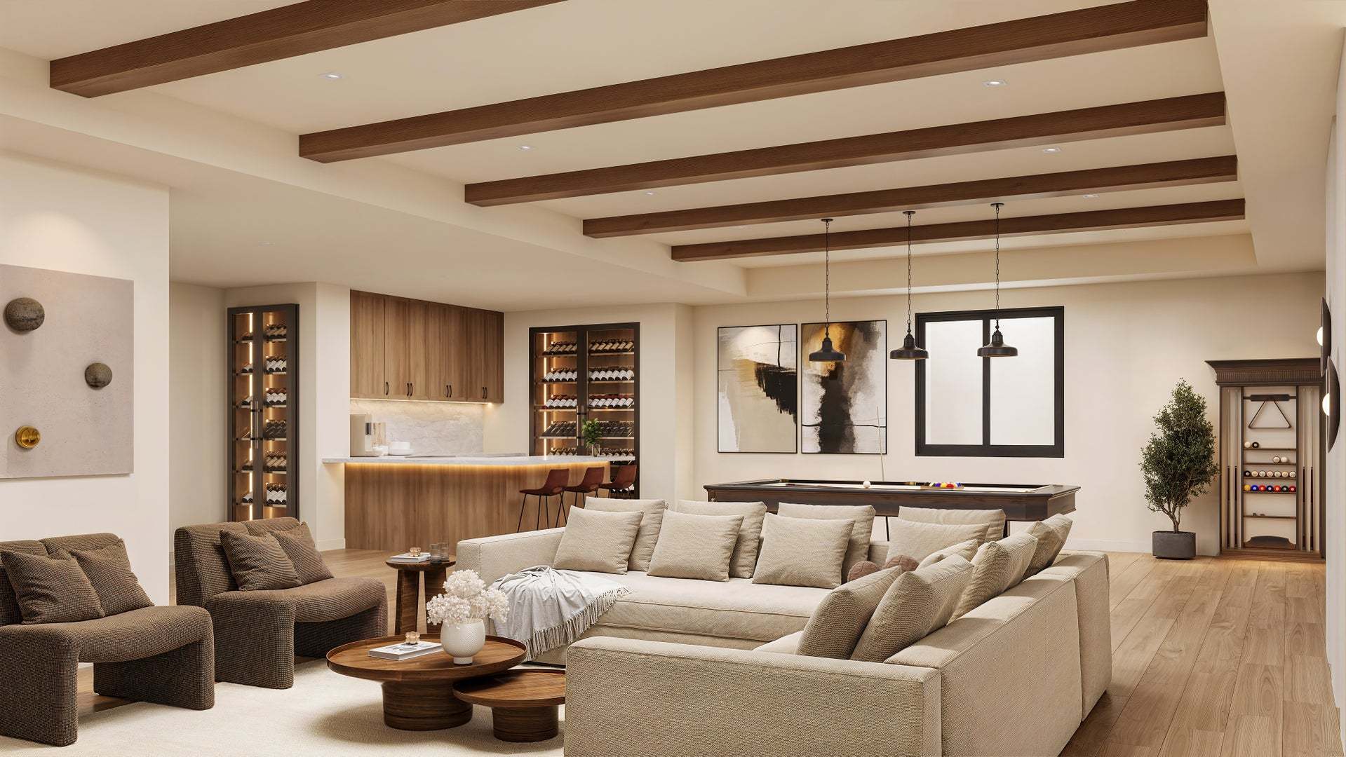 Residence 3 | Basement |V-Furnished |The Summit at Castle Pines by Trumark Homes