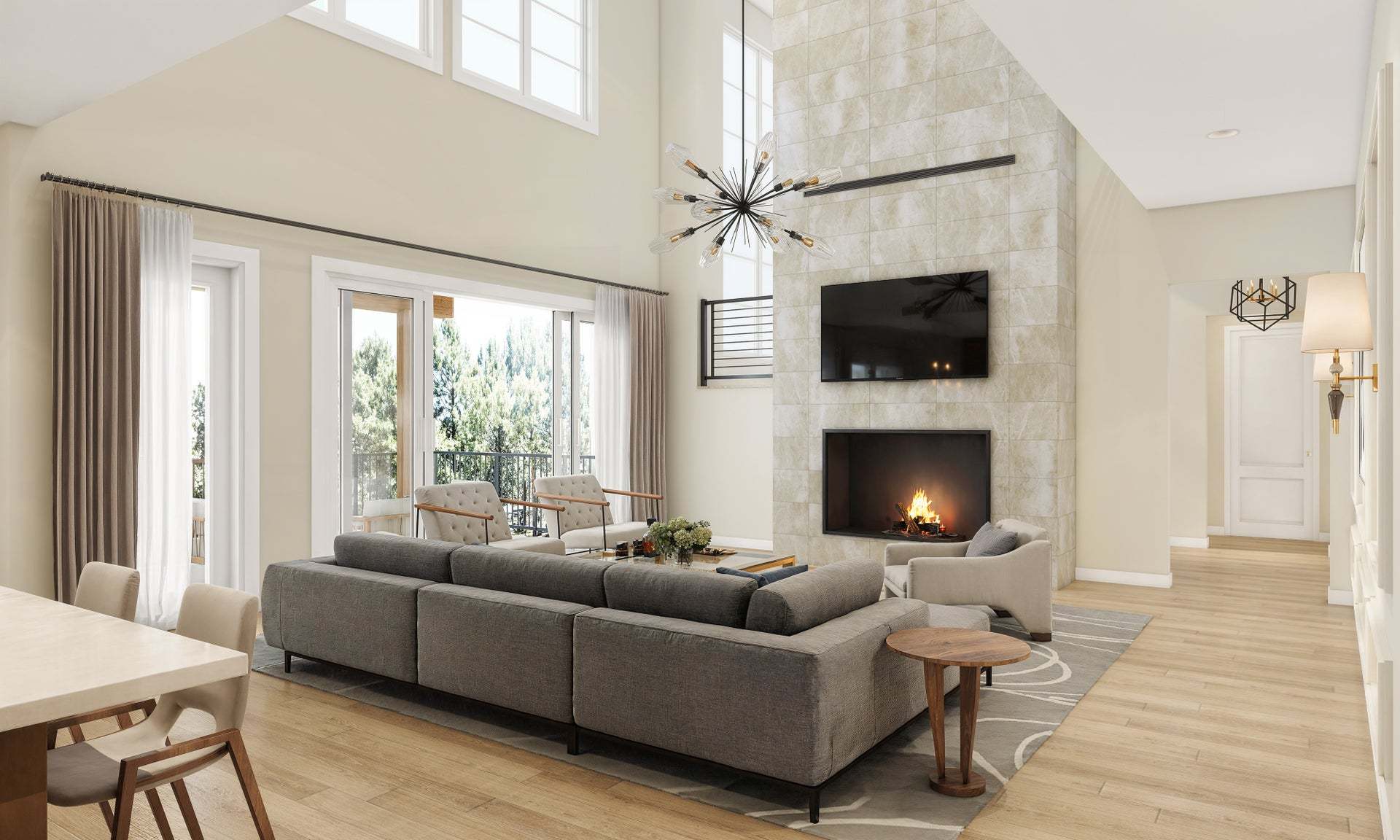 Residence 2 | Great Room | V-Furnished | The Summit at Castle Pines by Trumark Homes