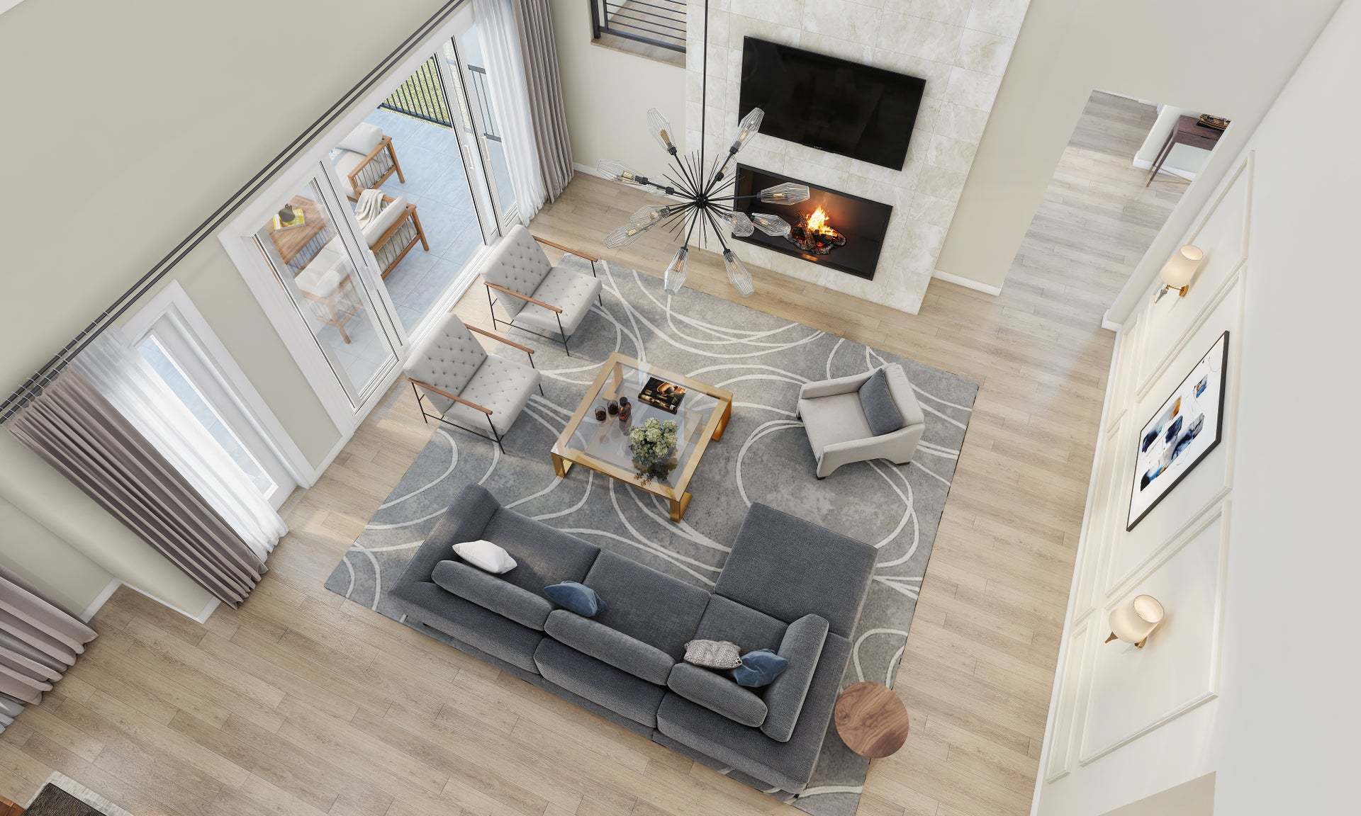 Residence 2 | Great Room | V-Furnished | The Summit at Castle Pines by Trumark Homes