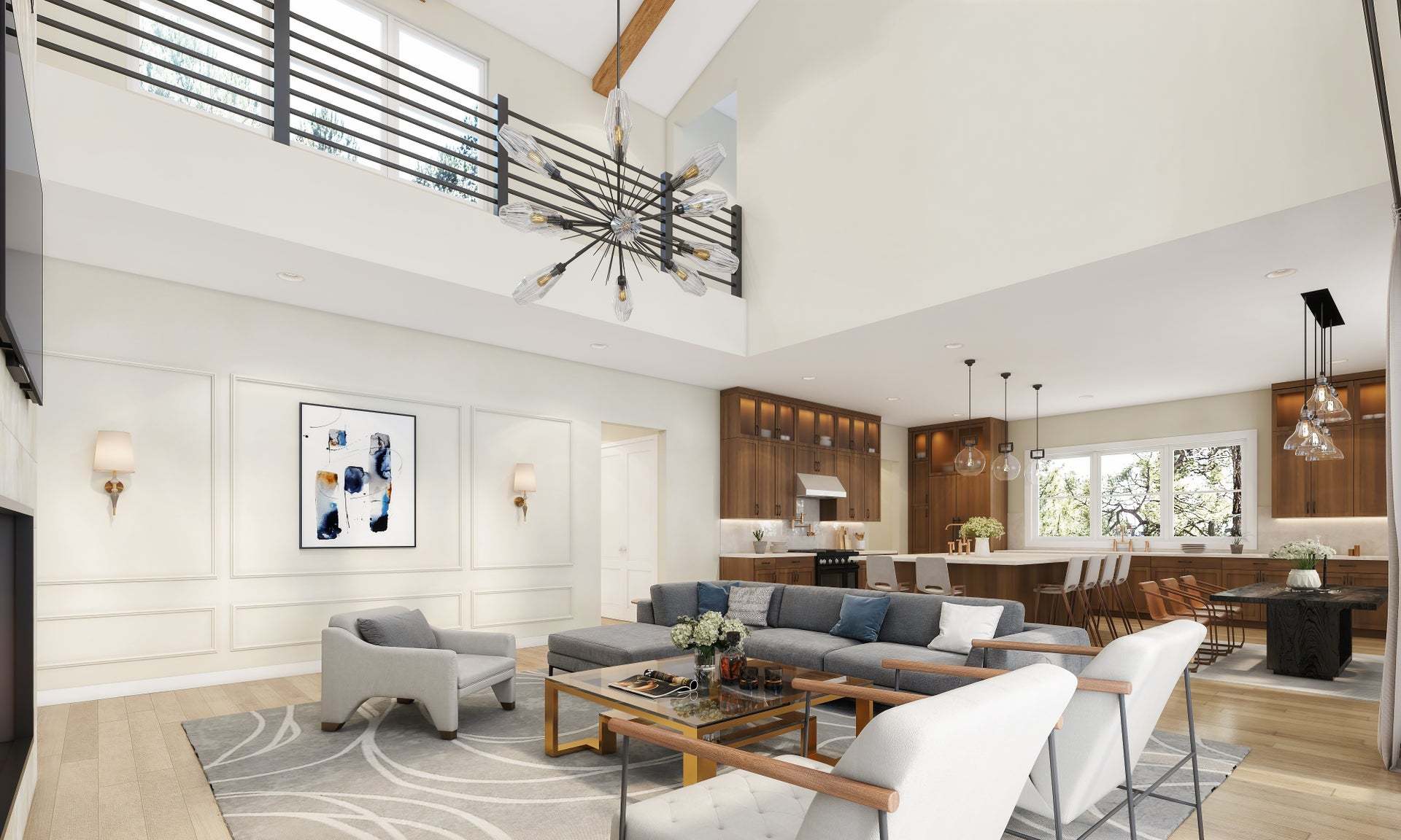 Residence 2 | Great Room | V-Furnished | The Summit at Castle Pines by Trumark Homes