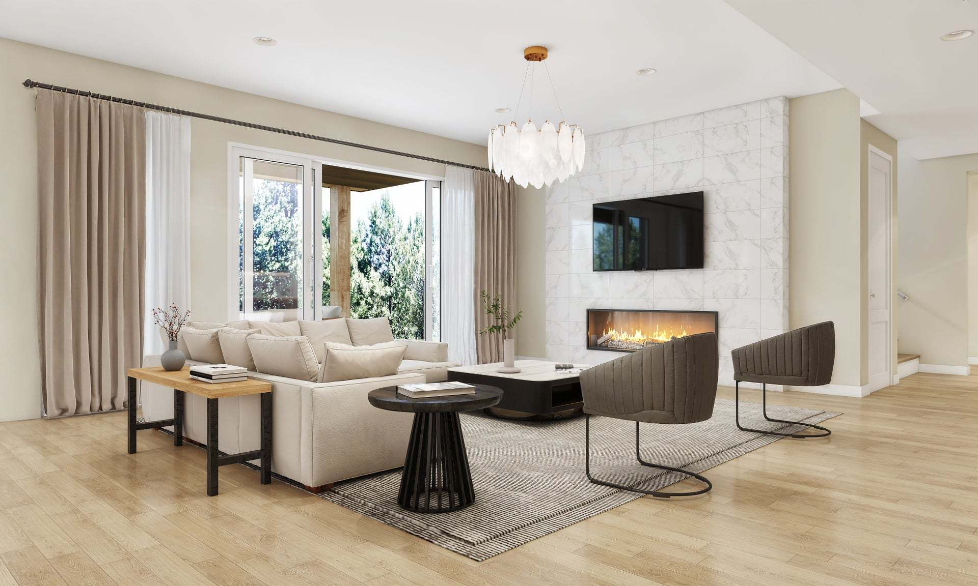 Residence 2 | Great Room | V-Furnished | The Summit at Castle Pines by Trumark Homes