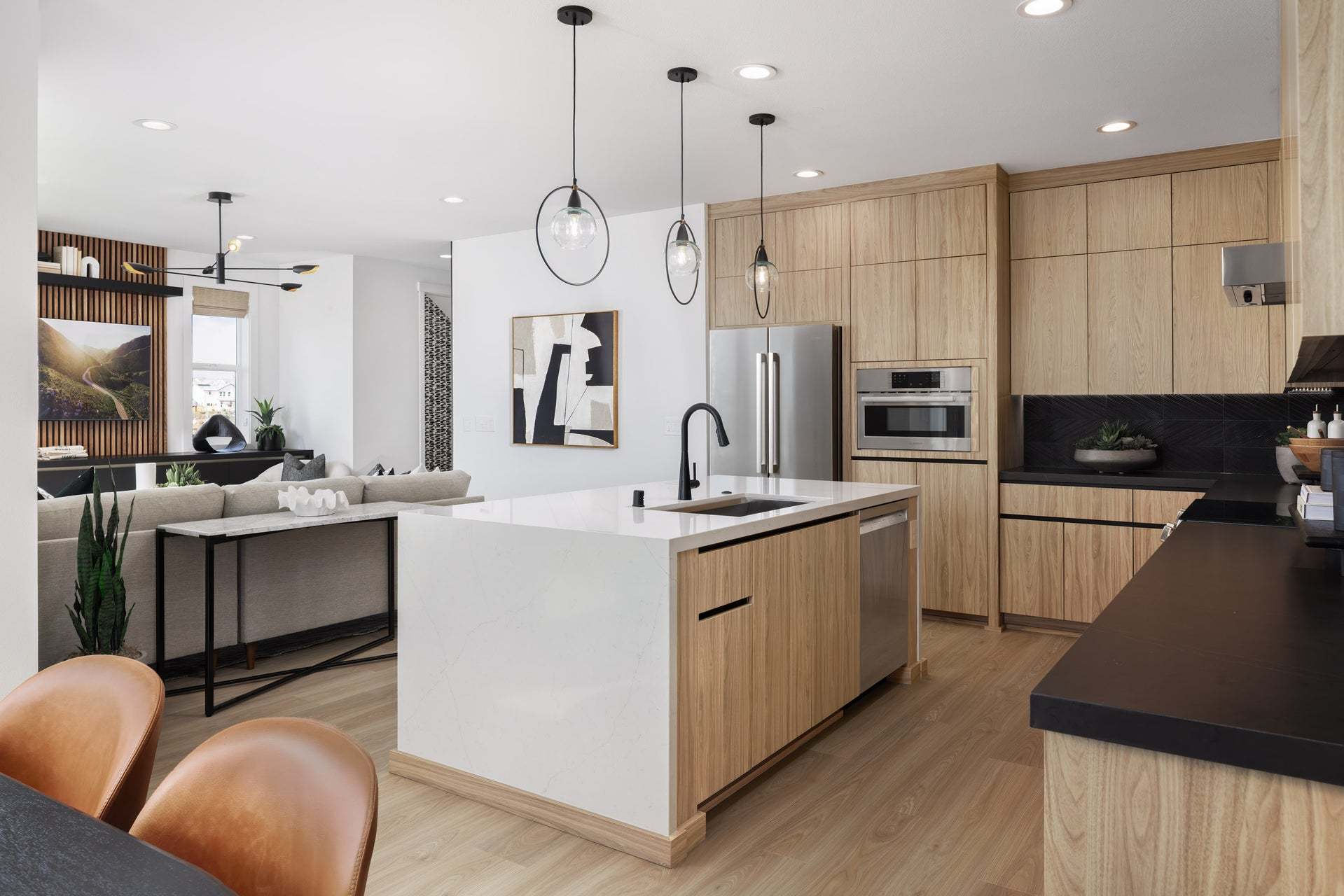 Jasmine at Francis Ranch by Trumark Homes I Duet Residence 1 Model I Kitchen and Great Room