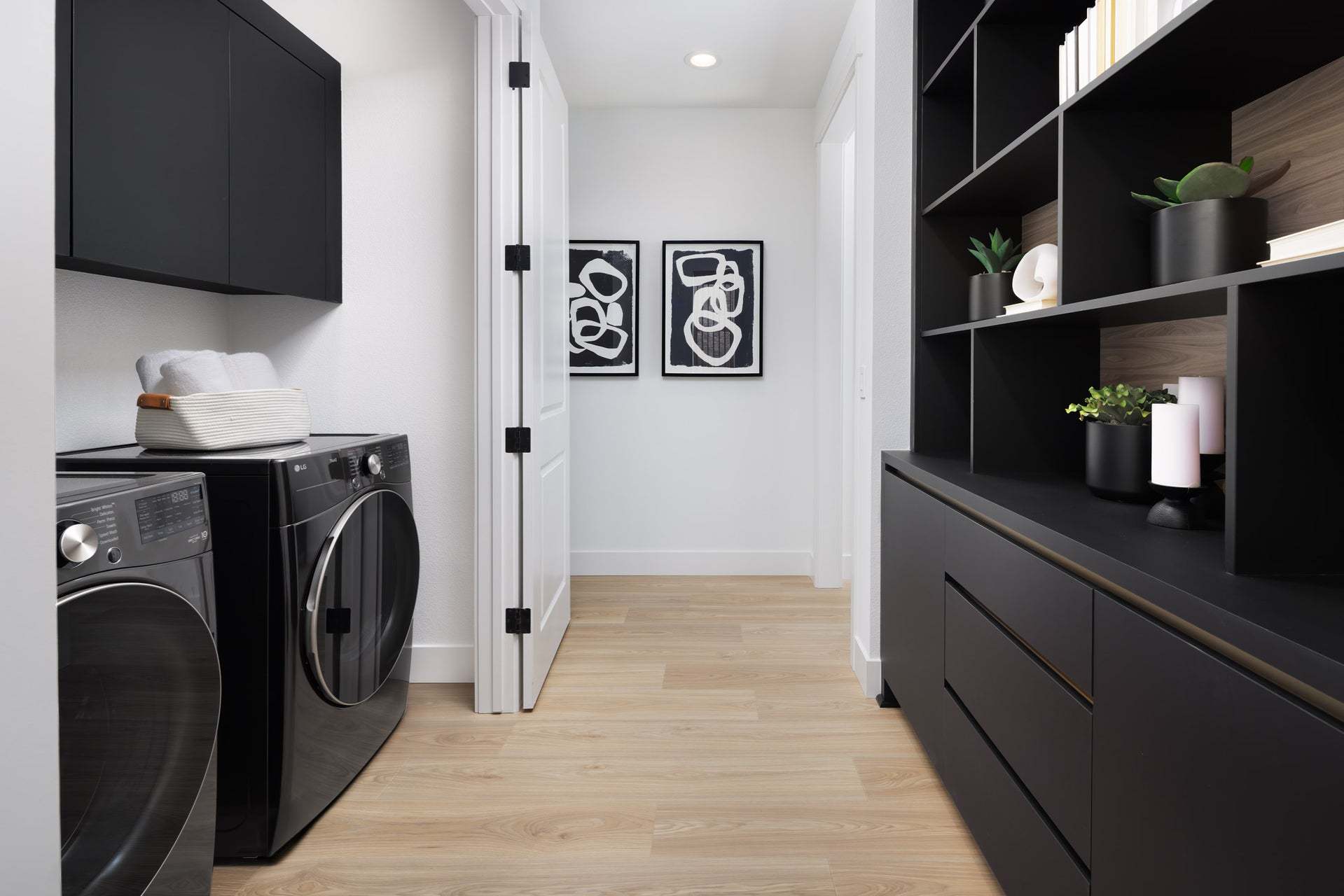 Jasmine at Francis Ranch by Trumark Homes I Duet Residence 1 Model I Laundry Area