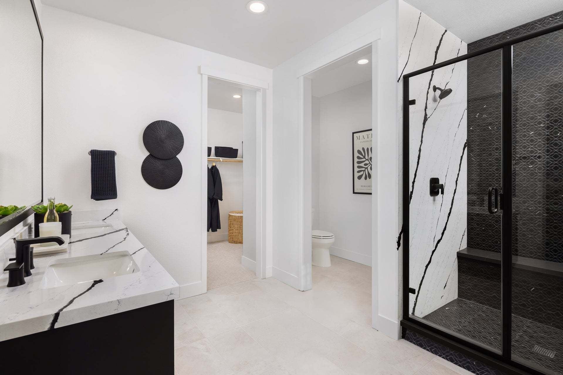 Jasmine at Francis Ranch by Trumark Homes I Duet Residence 1 Model I Primary Bathroom