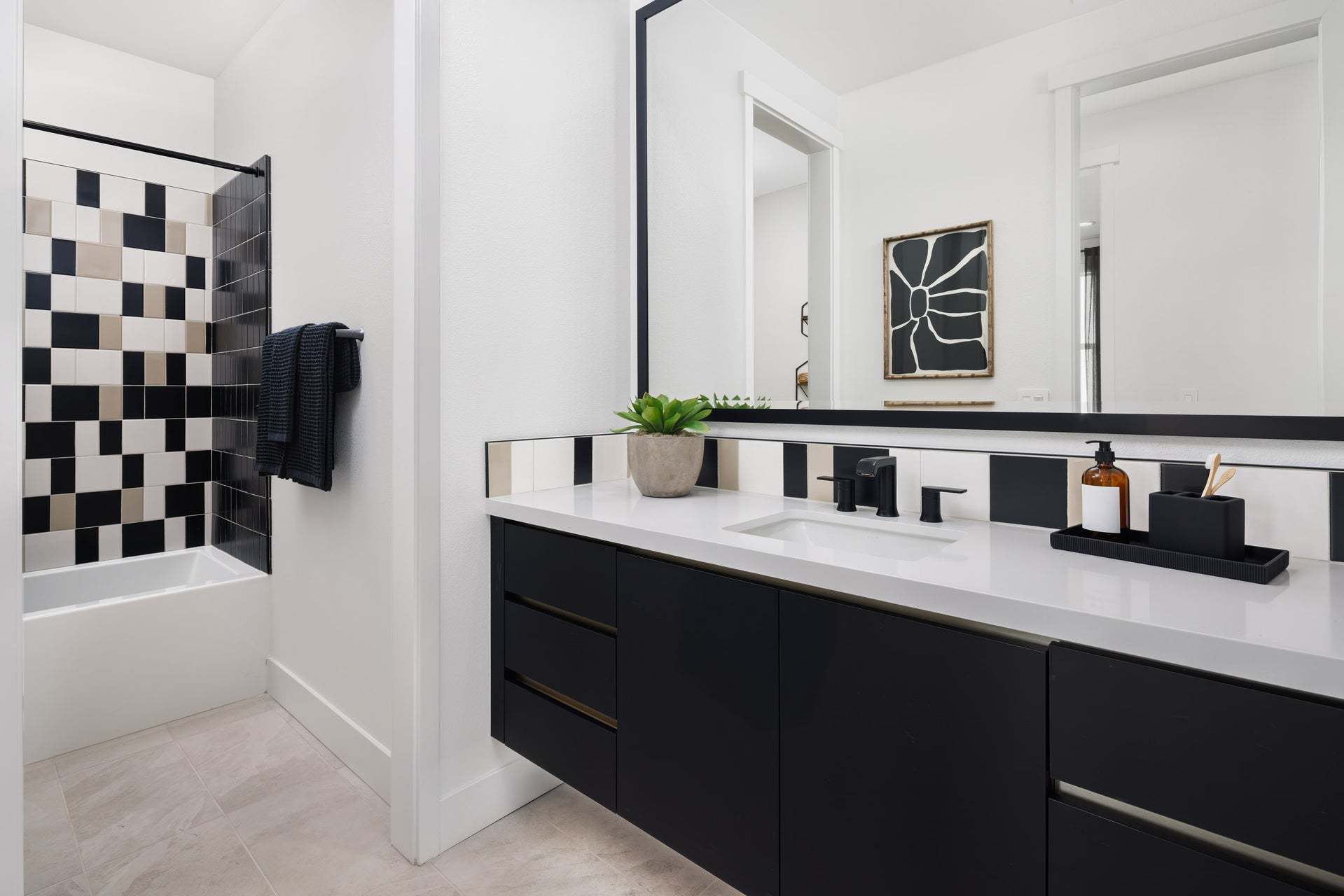 Jasmine at Francis Ranch by Trumark Homes I Duet Residence 1 Model I Bathroom